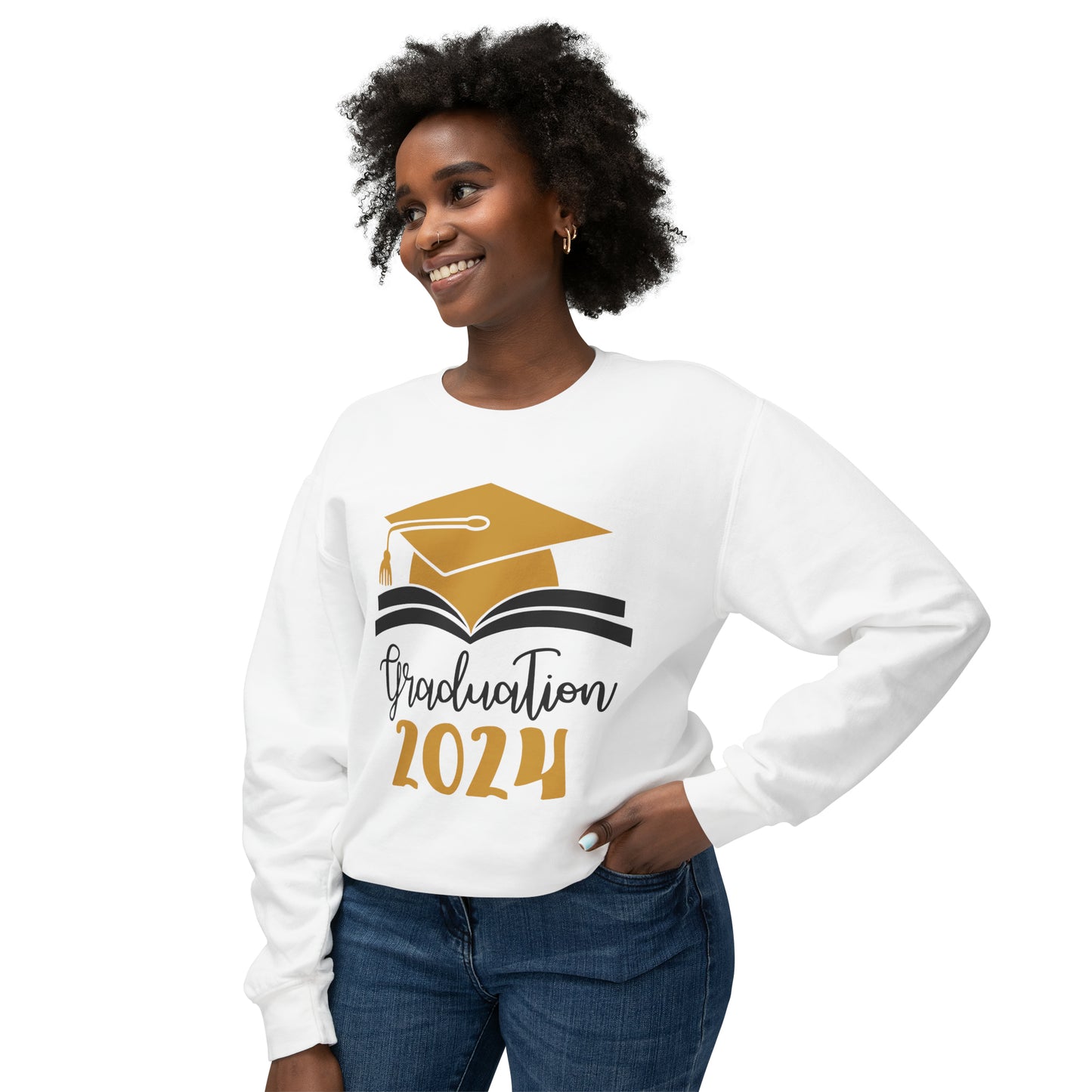 Class of 2024 Sweatshirt, Senior Shirt, Senior Gift, Senior Graduate Sweater, High School Graduation Gift, College Grad Gift, 2024 Unisex Lightweight Crewneck Sweatshirt