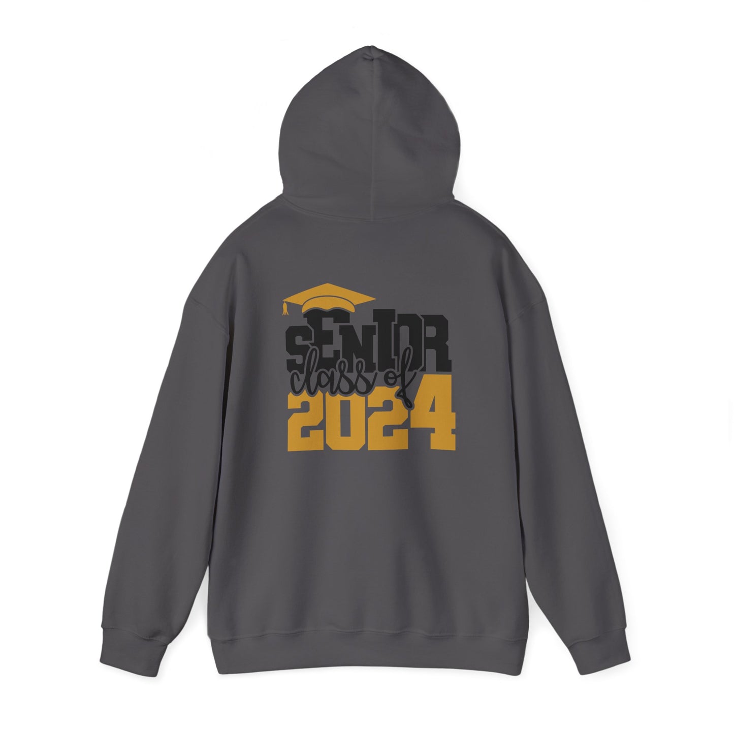 Personalized Senior Unisex Hooded Sweatshirt, Senior 2024 Sweatshirt, Customized Class of 2024 Hoodie, Custom Name Graduation Gift