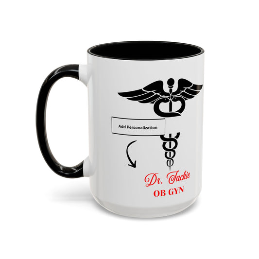 Personalized Accent Coffee Mug | Father's Day Gift, Dad Mug, Coffee Lover Gift, Family Appreciation, Unique Drinking Cup