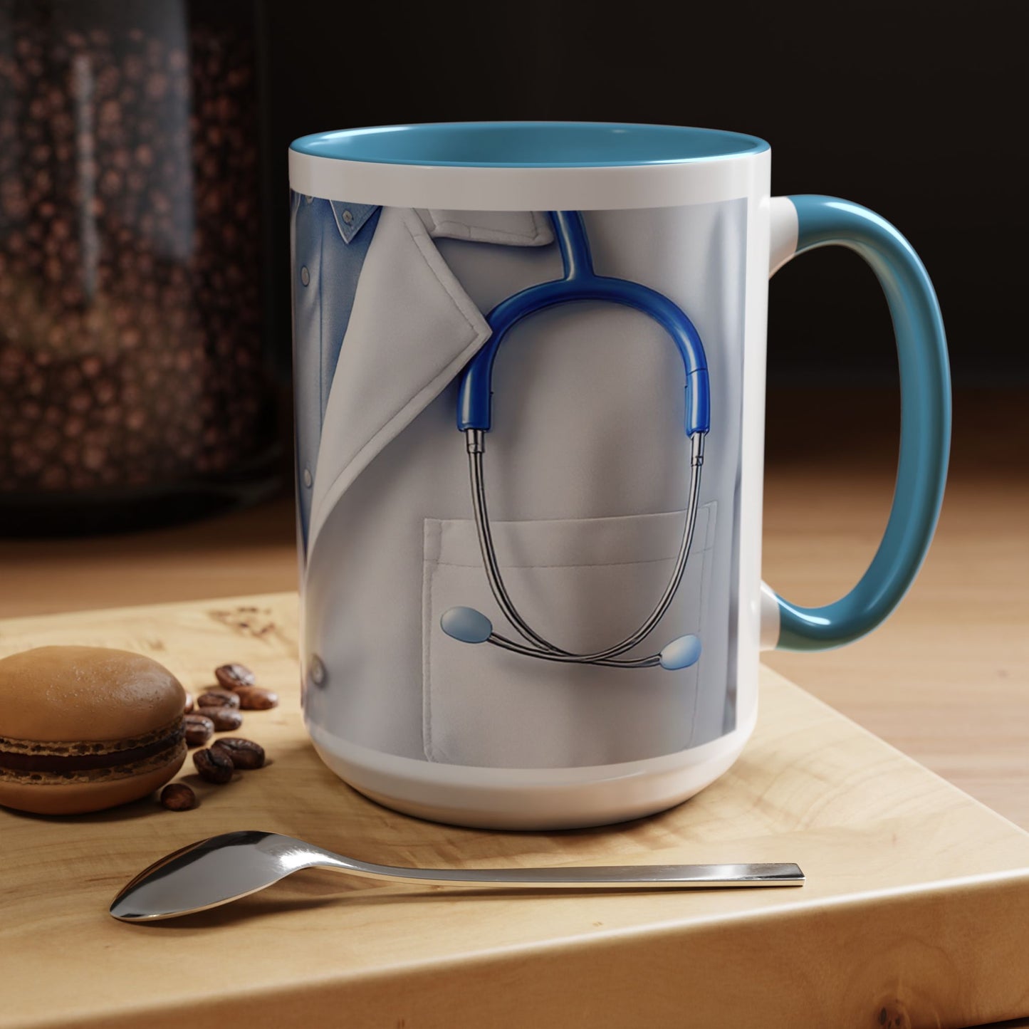 Personalized Medical Doctor Accent Coffee Mug | Father's Day Gift, Dad Mug, Coffee Lover Gift, Family Appreciation, Unique Drinking Cup