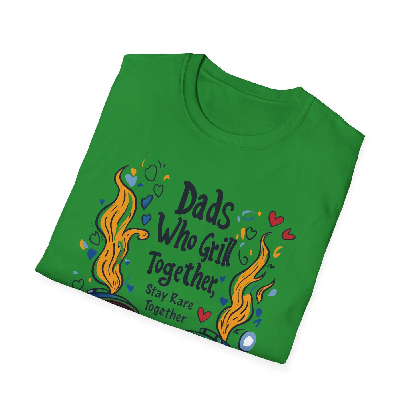 Dads Who Grill Together Stay Rare Together T-Shirt | Father's Day Gift | Unisex Tee for Dads | Comfortable Casual Wear | Gift for Dad | Fire Theme
