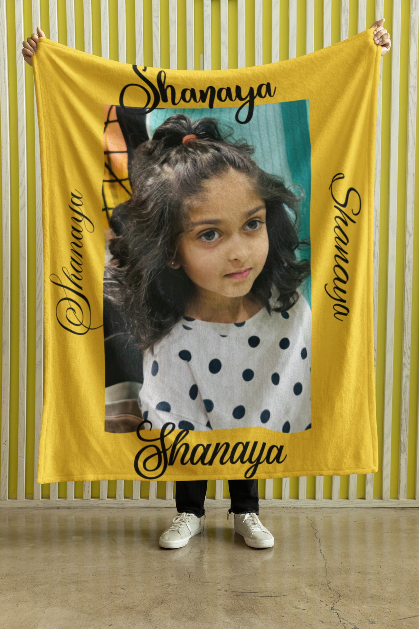 Personalized Velveteen Microfiber Blanket with Name - Cozy Custom Blanket for Kids