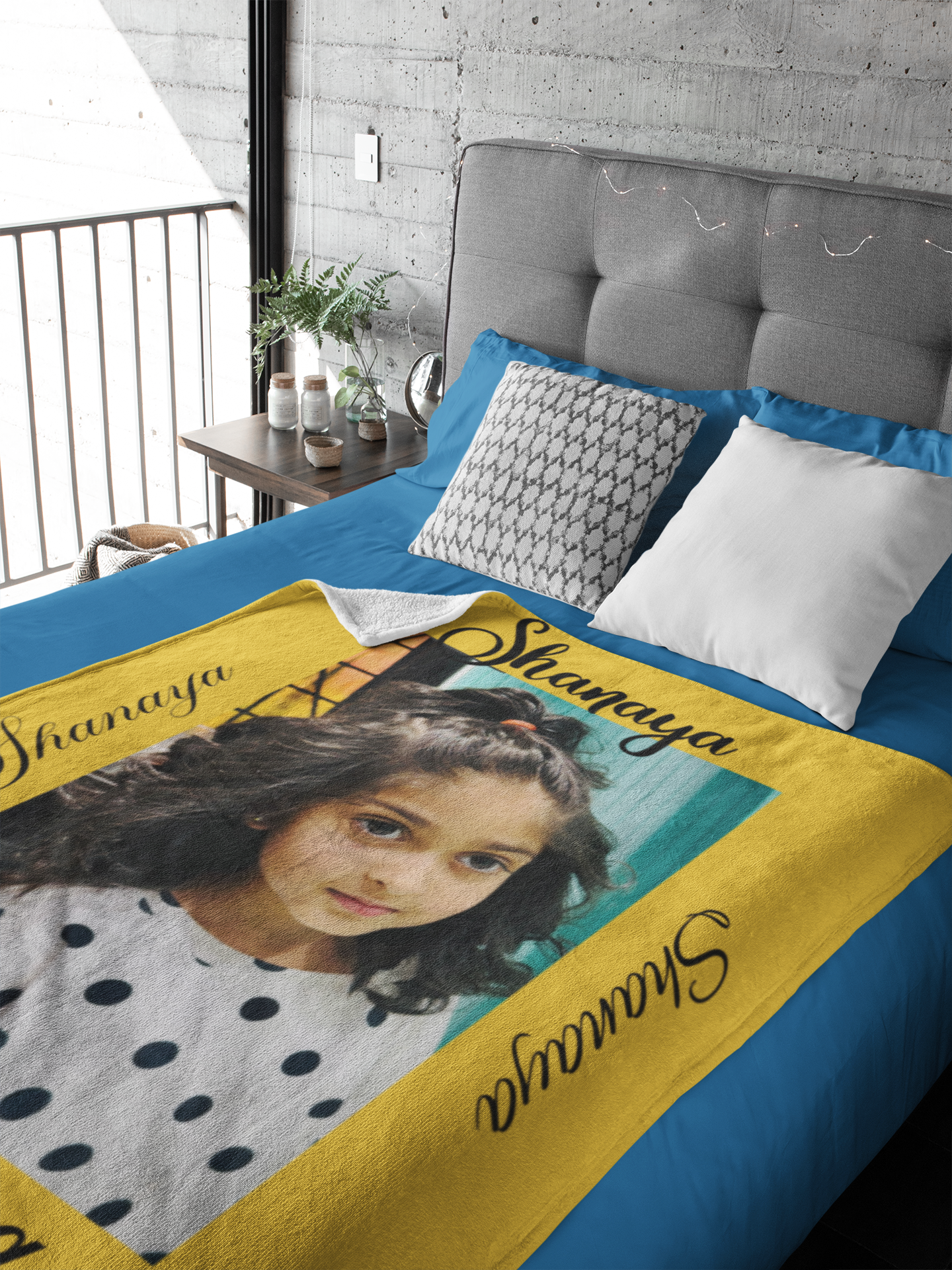 Personalized Velveteen Microfiber Blanket with Name - Cozy Custom Blanket for Kids