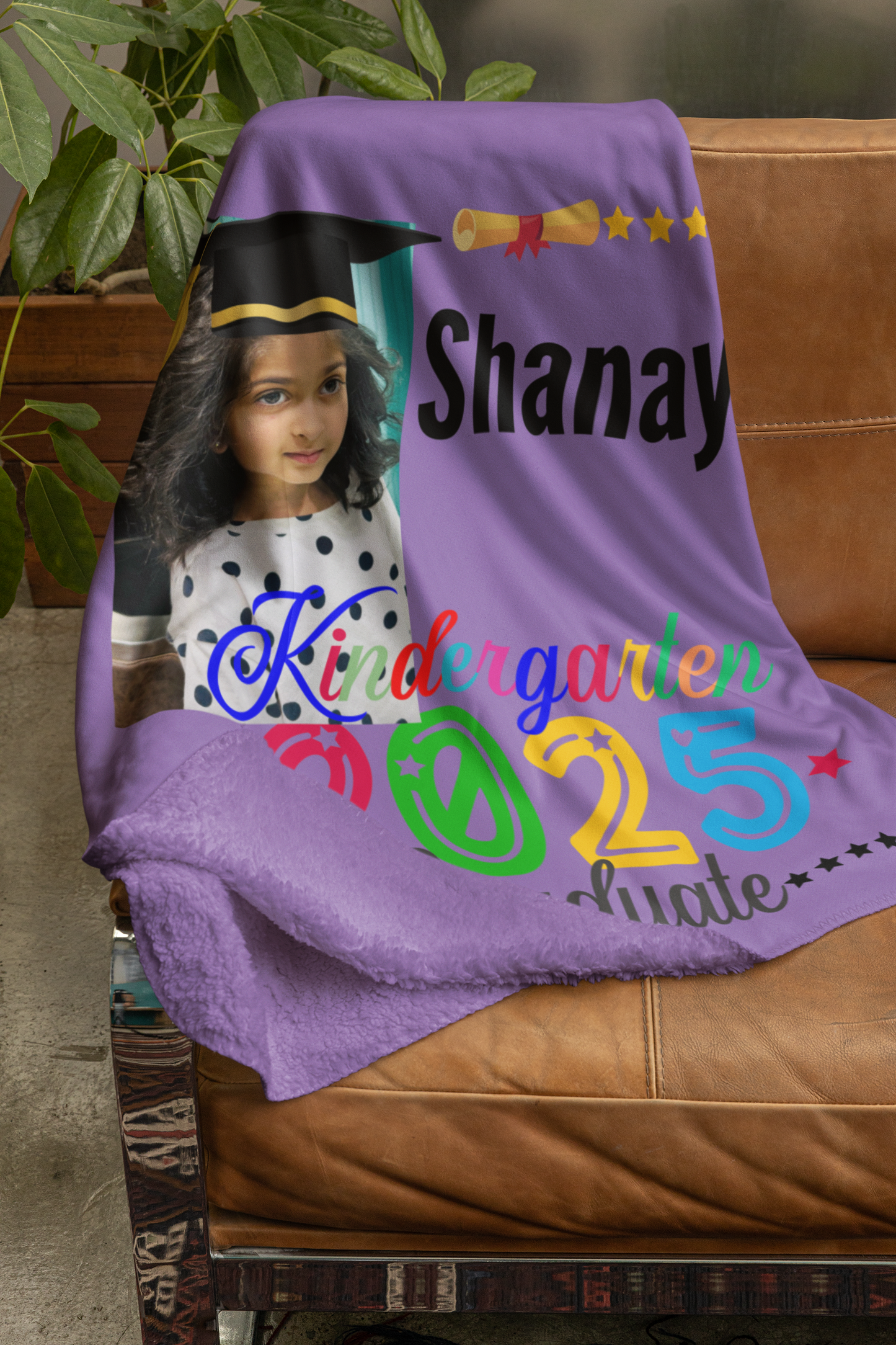 Personalized Velveteen Microfiber Blanket with Name - Cozy Custom Blanket for Kids