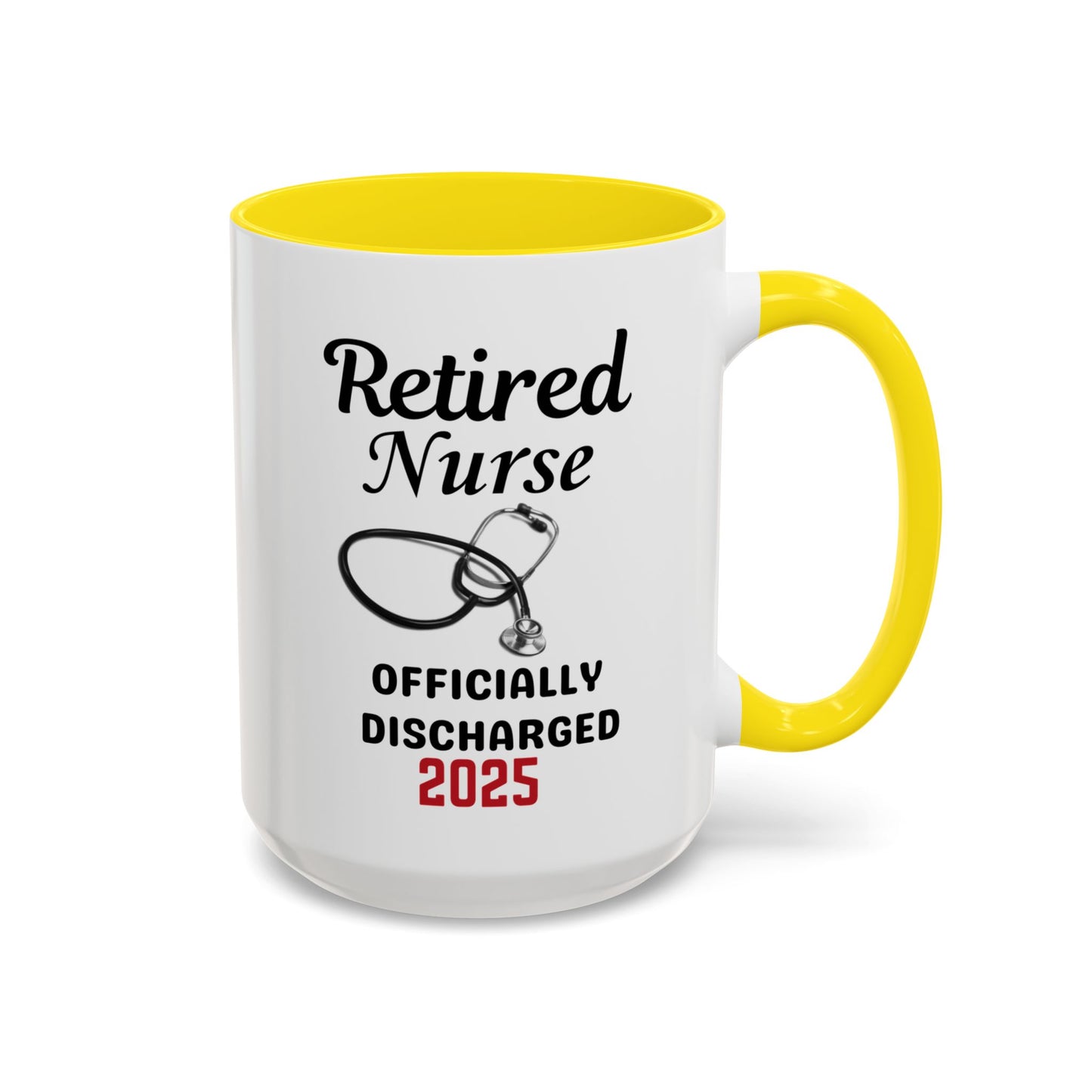 Retired Nurse Coffee Mug, Fun Gift for Retirement, Personalized Mug for Nurses, Coffee Cup for Grandkids Contact, Perfect for Holidays