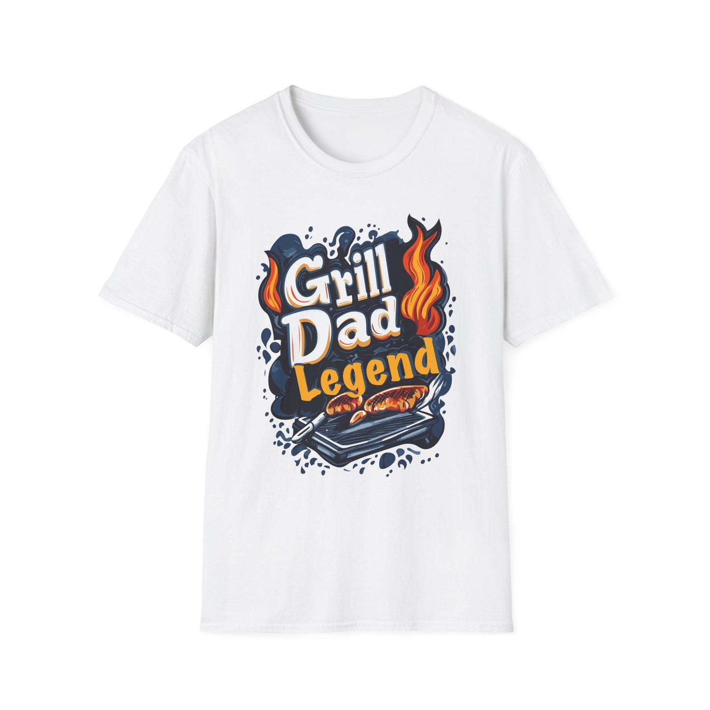 Grill Dad Legend T-Shirt | Father's Day Gift | Unisex Tee for Dads | Comfortable Casual Wear | Gift for Dad | Fire Theme