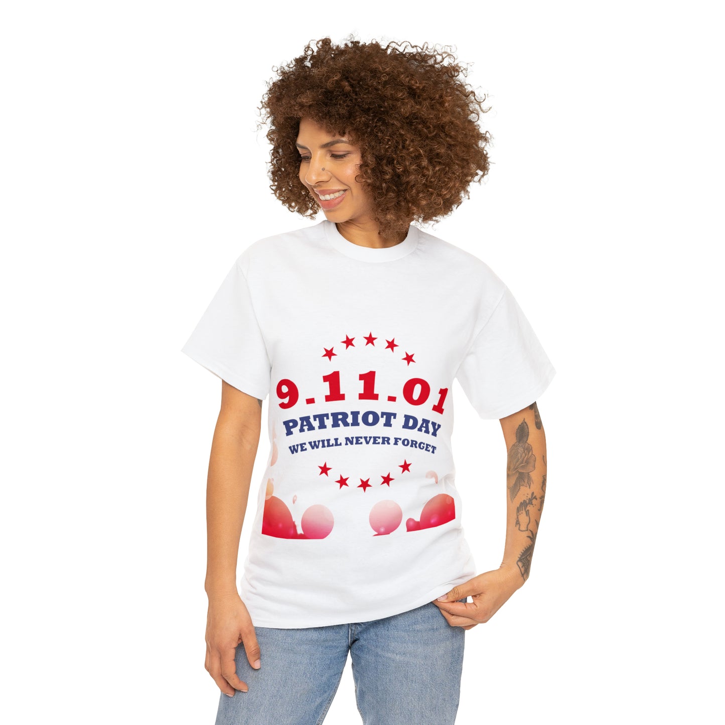 Unisex Heavy Cotton Tee- Patriot Day 9/11