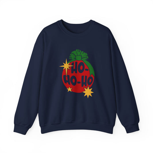 HO HO HO Unisex Heavy Blend Crewneck Sweatshirt, Funny T-shirt, Christmas Shirt, Christmas Slogan Shirts, Christmas Sweater, Santa Shirt