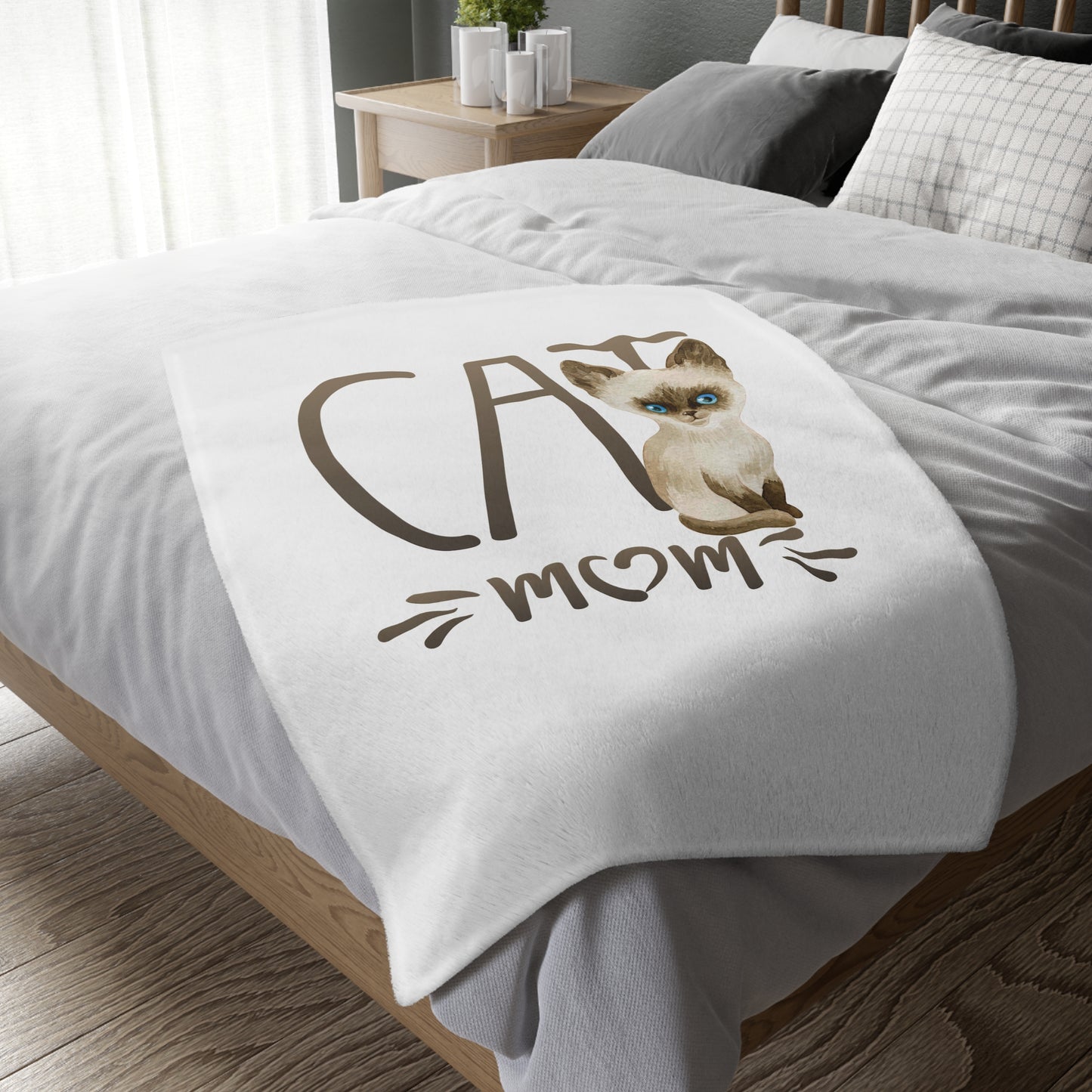 Velveteen Minky Blanket (Two-sided print)
