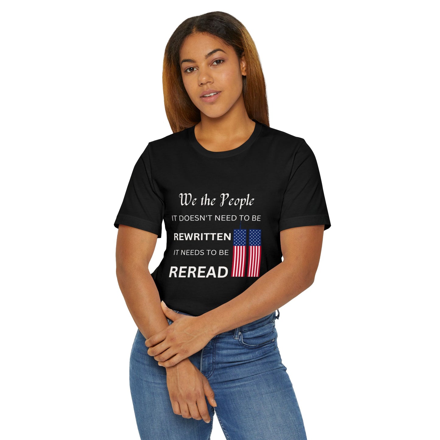 Patriotic Statement Unisex T-Shirt, Political apparel, American flag tee, July 4th gift, Patriotic Shirt, Gift for activists