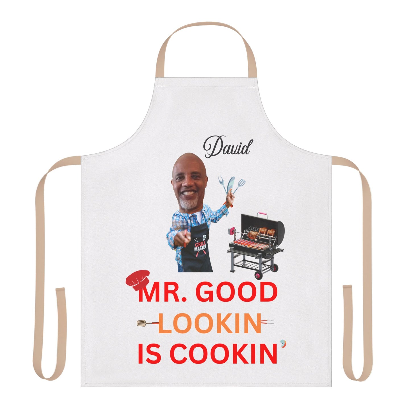 Personalized Apron for Men, Grill Daddy Apron, Father's Day Gift, Custom Men's Apron, BBQ Griller Apron, Chef Gift