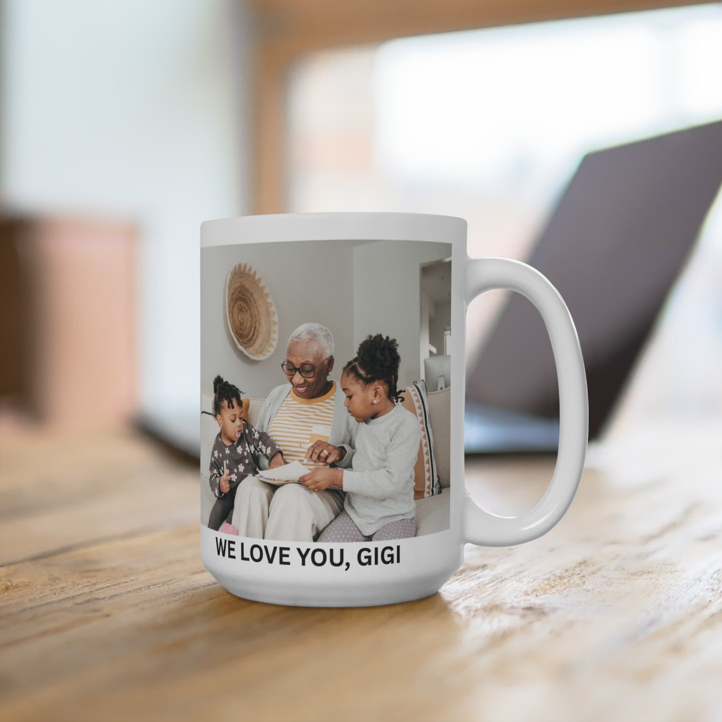 Personalized Photo Mug — 15oz Grandmother Gift, Birthday Gift, Custom Mug Gift for Mom, Anniversary Gift for Her/Him, Valentine's day gifts, Mug with Picture