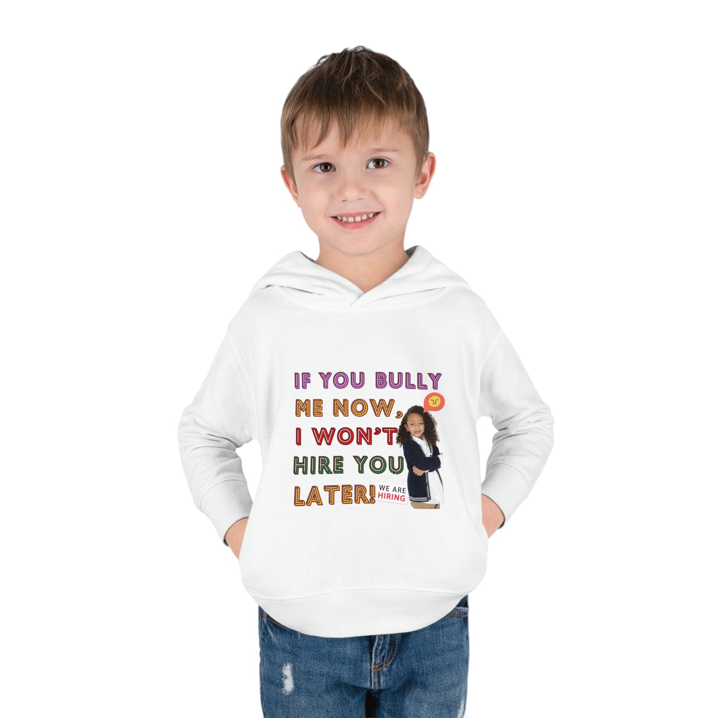 Toddler Fleece Hoodie - Anti-Bullying Message