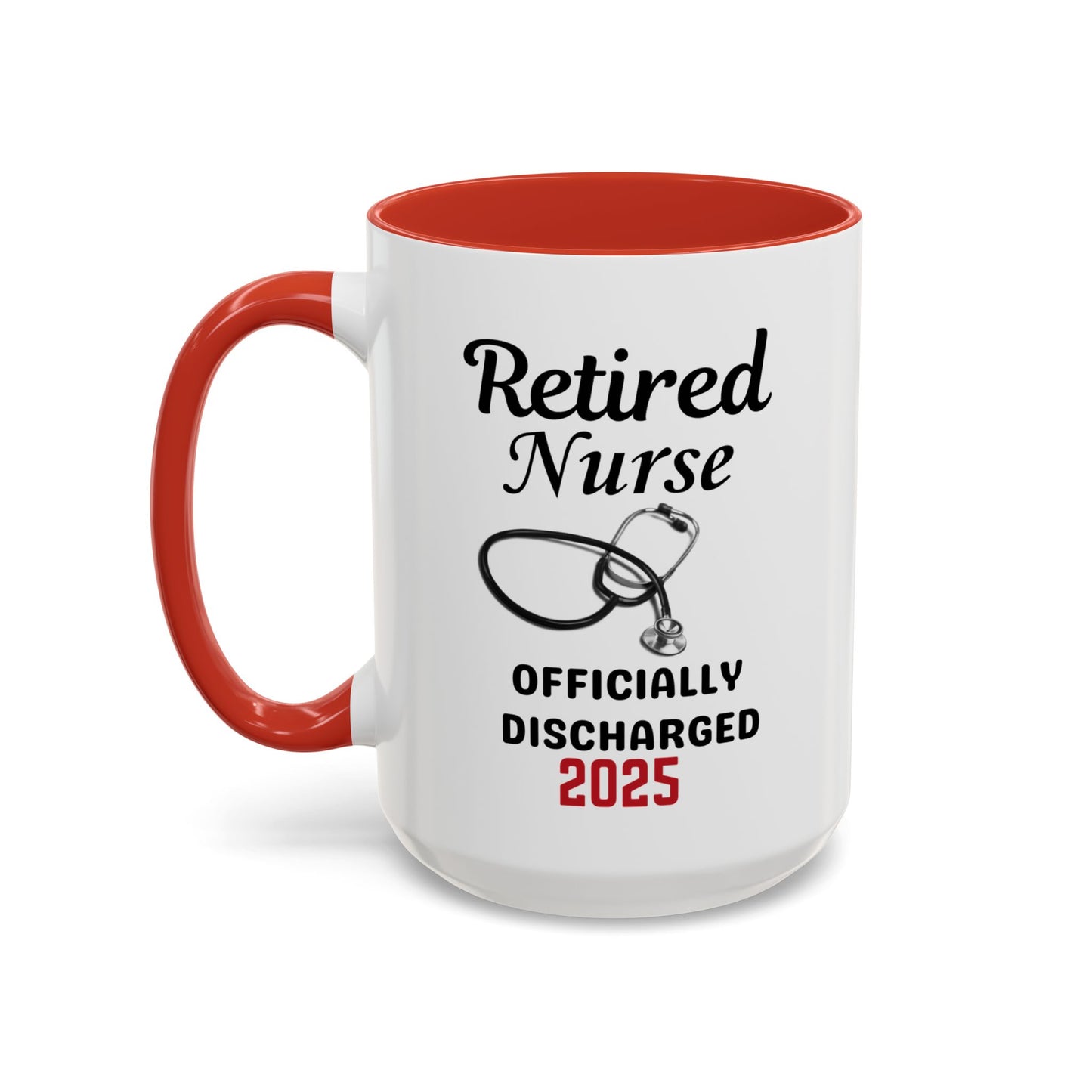 Retired Nurse Coffee Mug, Fun Gift for Retirement, Personalized Mug for Nurses, Coffee Cup for Grandkids Contact, Perfect for Holidays