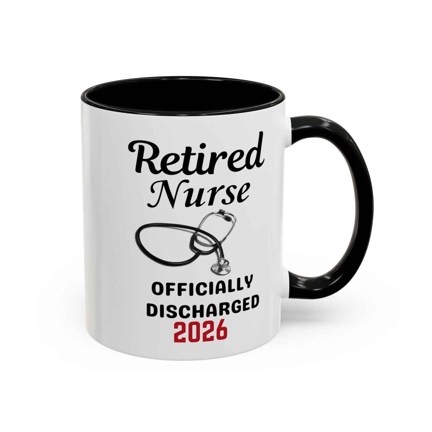 Retired Nurse Coffee Mug 2026, Fun Gift for Retirement, Personalized Mug for Nurses, Perfect for Retirement