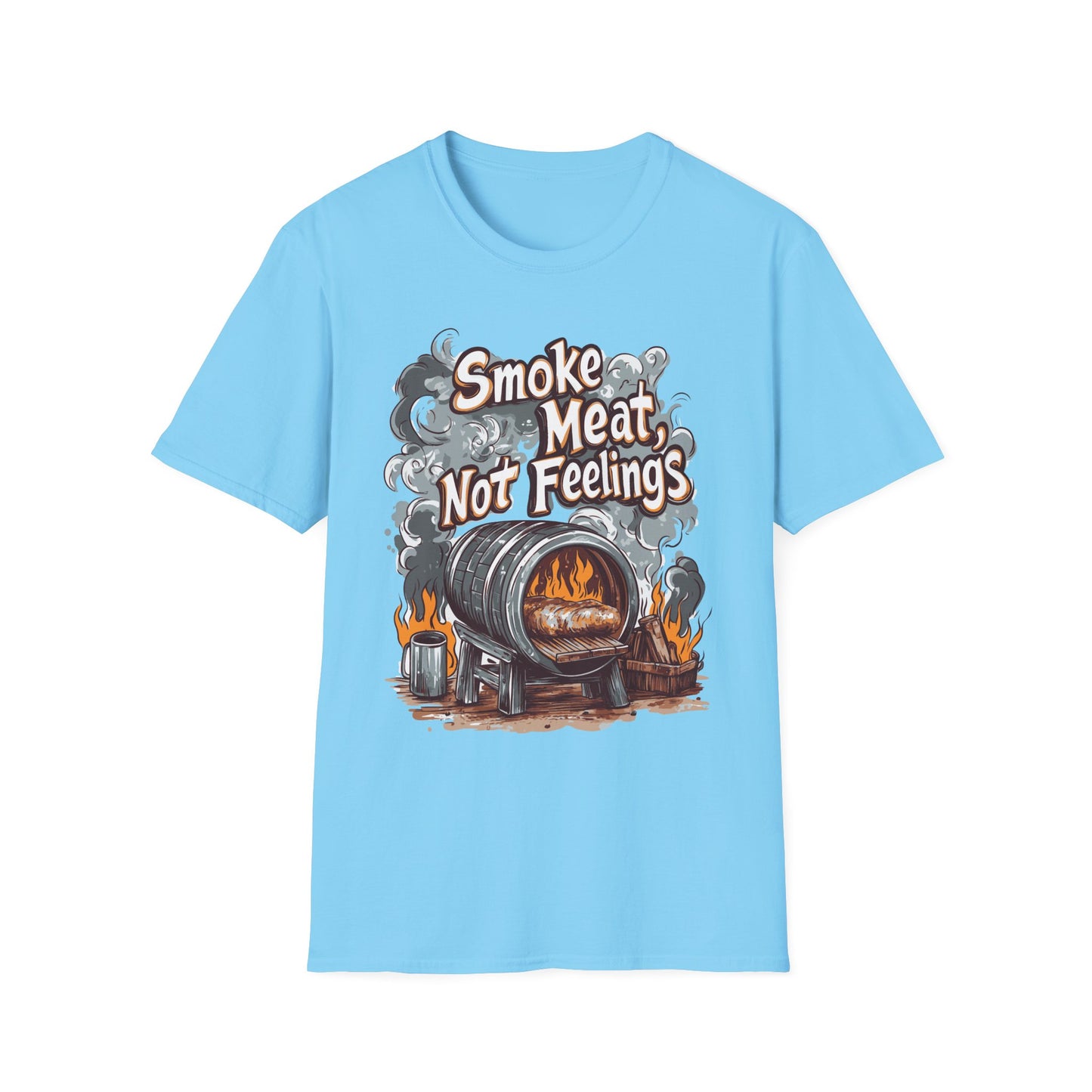 Smoke Meat Not Feeling T-Shirt, BBQ shirt, BBQ Lover Shirt, Meat Lover shirt, Gift for dad, Tailgating shirt, Gift for him, BBQ party outfit