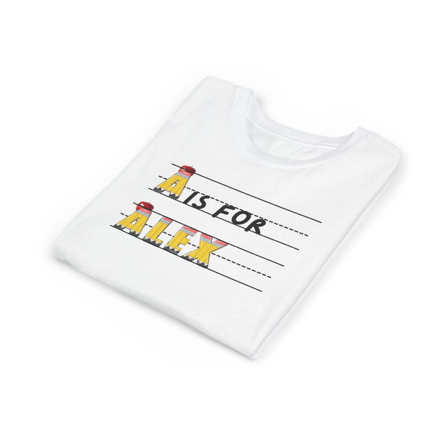Custom Kids Name School Shirt, Back to School T-shirt, Toddler First Day of School Tee, Alphabet with Name Tee, Kindergarten Shirt with Name