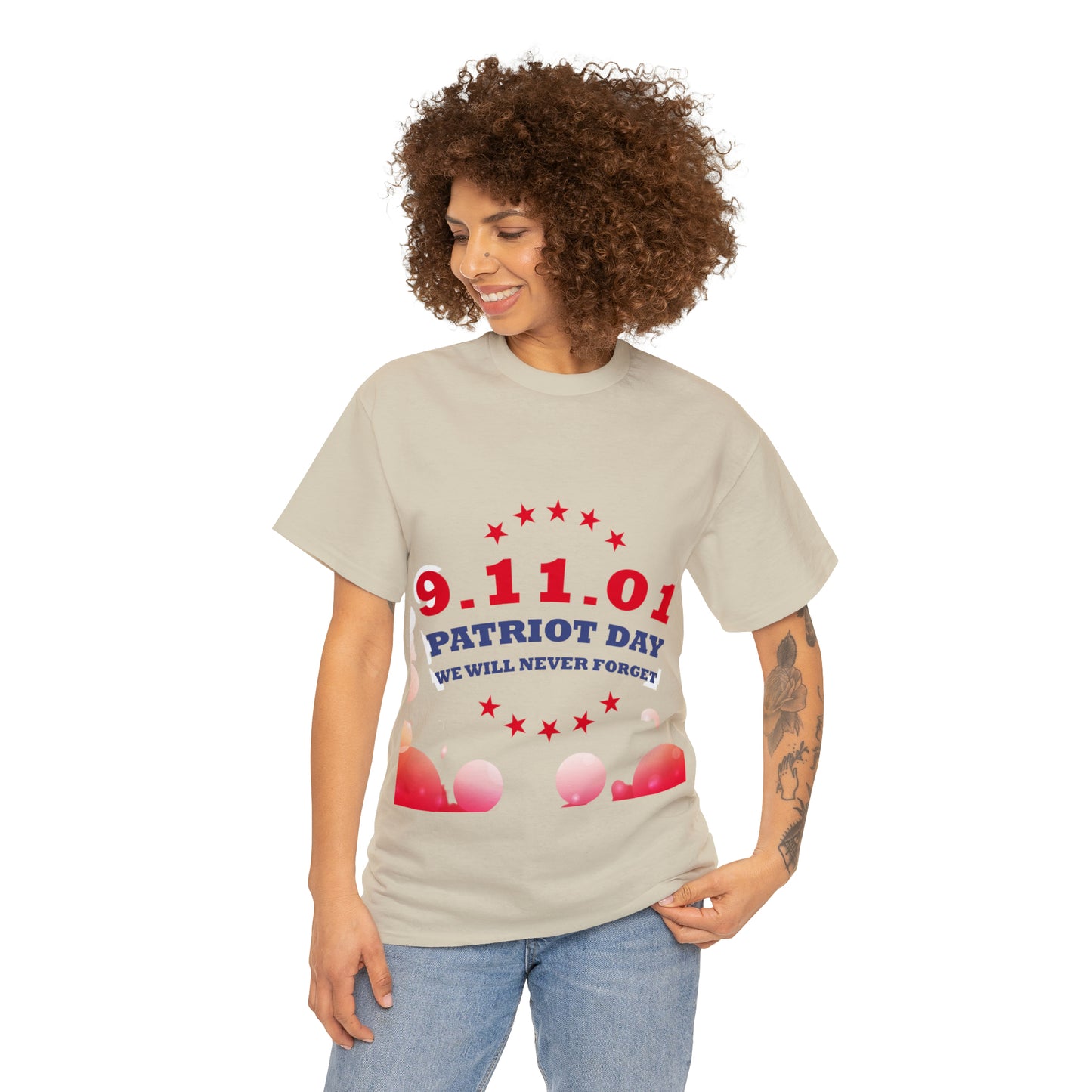 Unisex Heavy Cotton Tee- Patriot Day 9/11