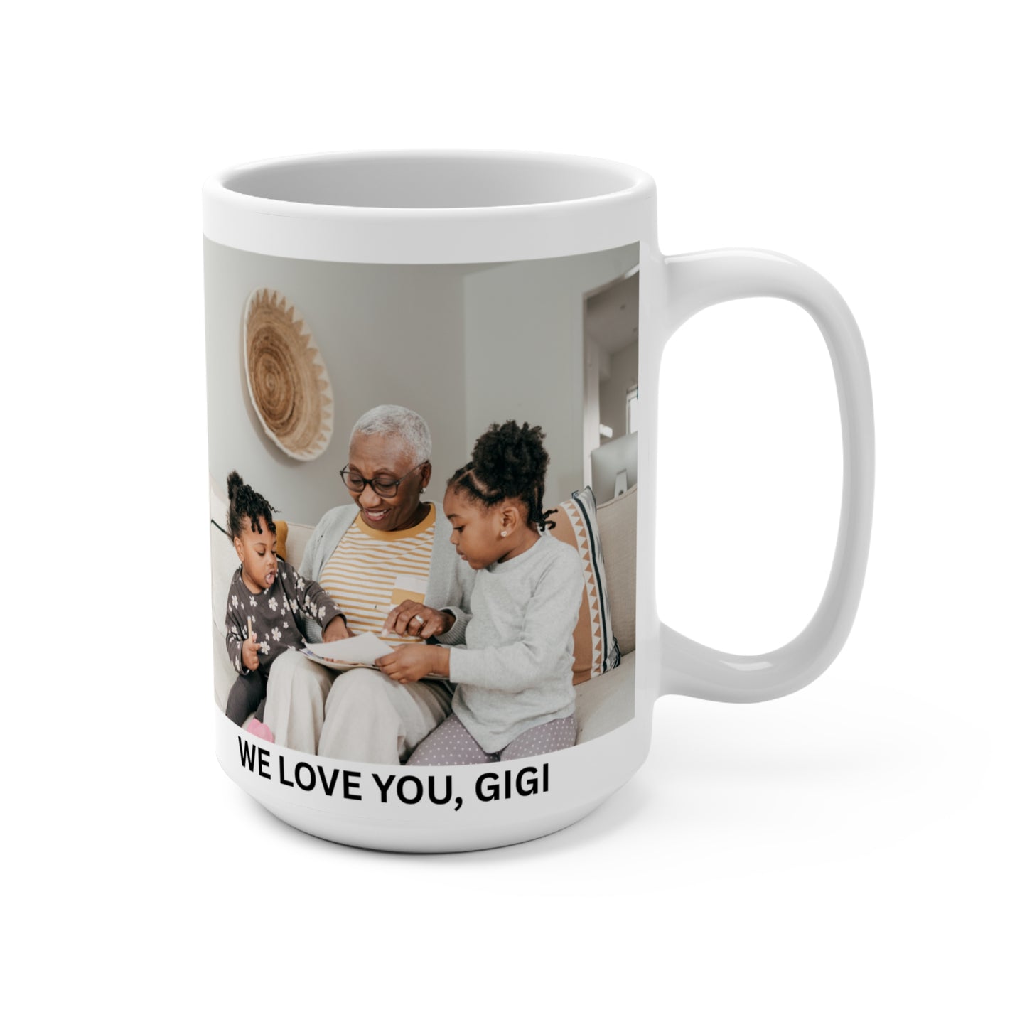 Personalized Photo Mug — 15oz Grandmother Gift, Birthday Gift, Custom Mug Gift for Mom, Anniversary Gift for Her/Him, Valentine's day gifts, Mug with Picture
