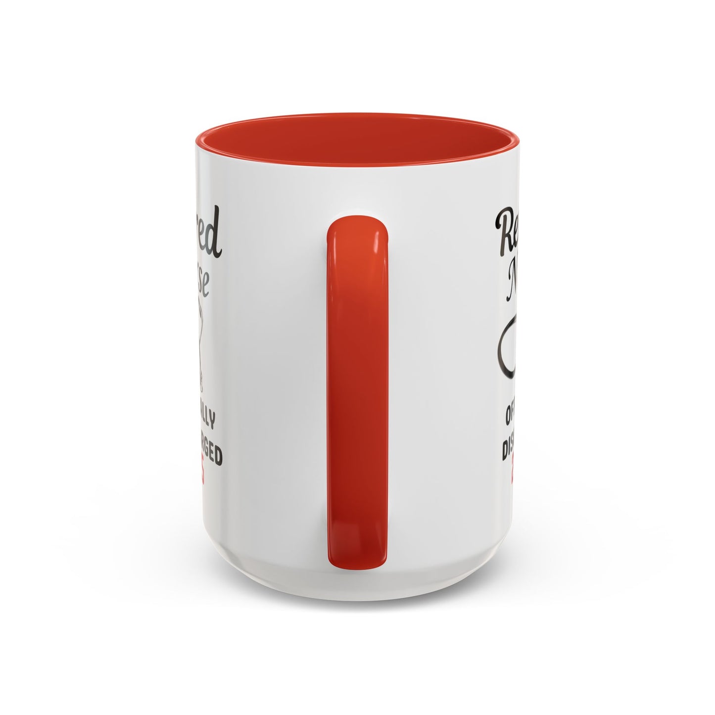 Retired Nurse Coffee Mug, Fun Gift for Retirement, Personalized Mug for Nurses, Coffee Cup for Grandkids Contact, Perfect for Holidays