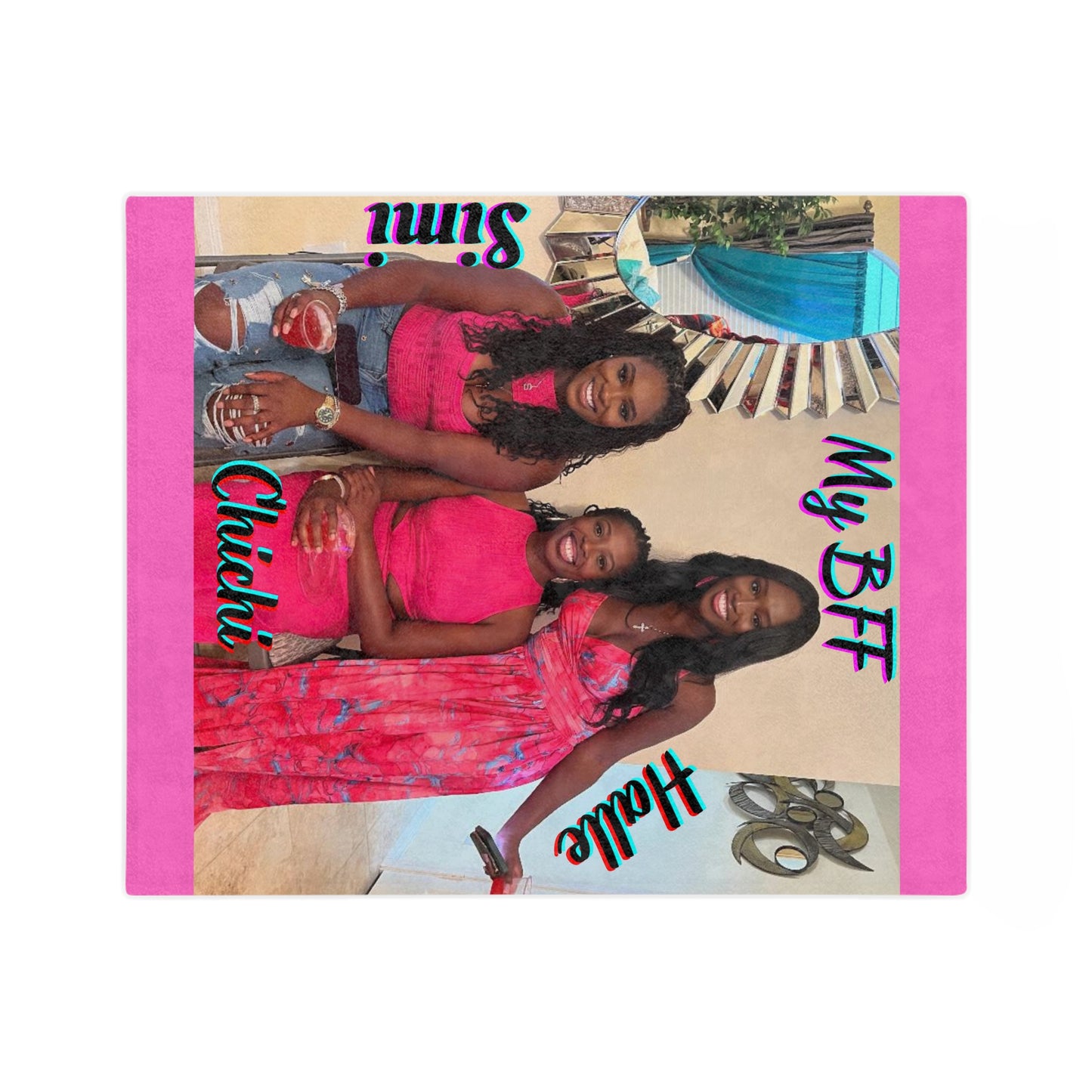 Custom Photo Blanket Collage, Personalized Picture Blanket, BFF gift, Birthday Anniversary