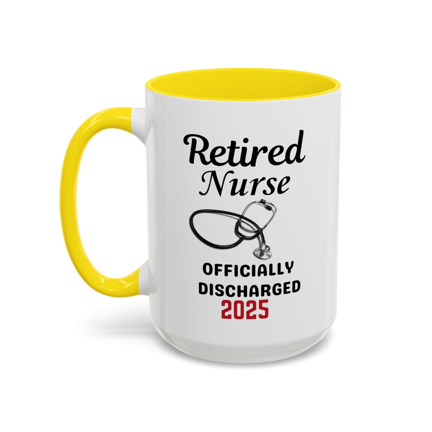 Retired Nurse Coffee Mug, Fun Gift for Retirement, Personalized Mug for Nurses, Coffee Cup for Grandkids Contact, Perfect for Holidays
