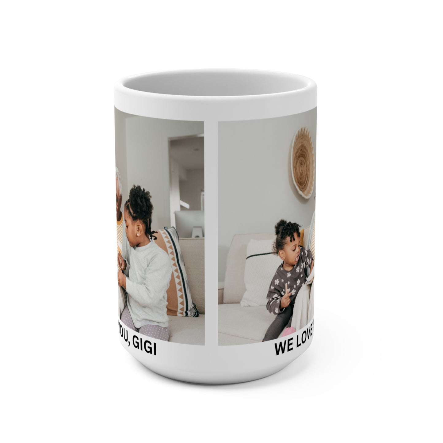 Personalized Photo Mug — 15oz Grandmother Gift, Birthday Gift, Custom Mug Gift for Mom, Anniversary Gift for Her/Him, Valentine's day gifts, Mug with Picture