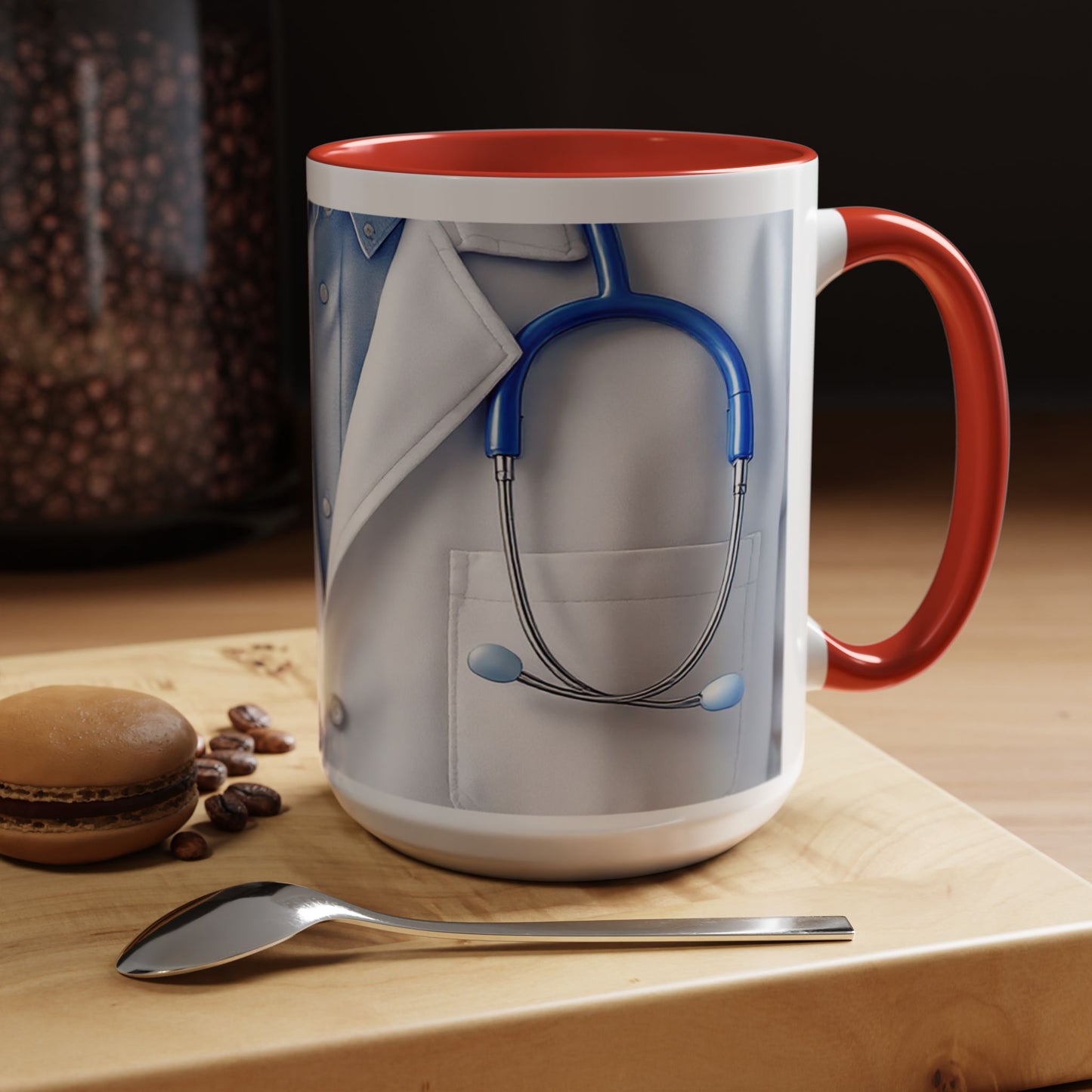 Personalized Medical Doctor Accent Coffee Mug | Father's Day Gift, Dad Mug, Coffee Lover Gift, Family Appreciation, Unique Drinking Cup