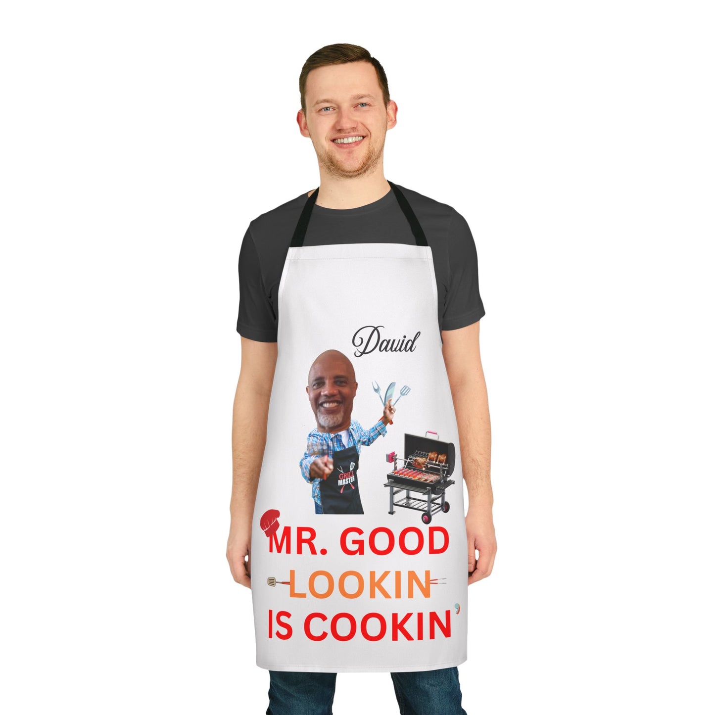 Personalized Apron for Men, Grill Daddy Apron, Father's Day Gift, Custom Men's Apron, BBQ Griller Apron, Chef Gift