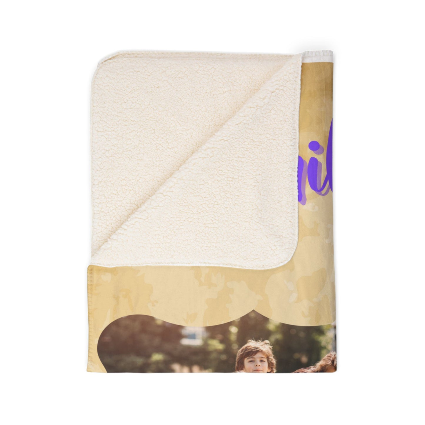 Template Custom Blanket Fleece Sherpa Blanket