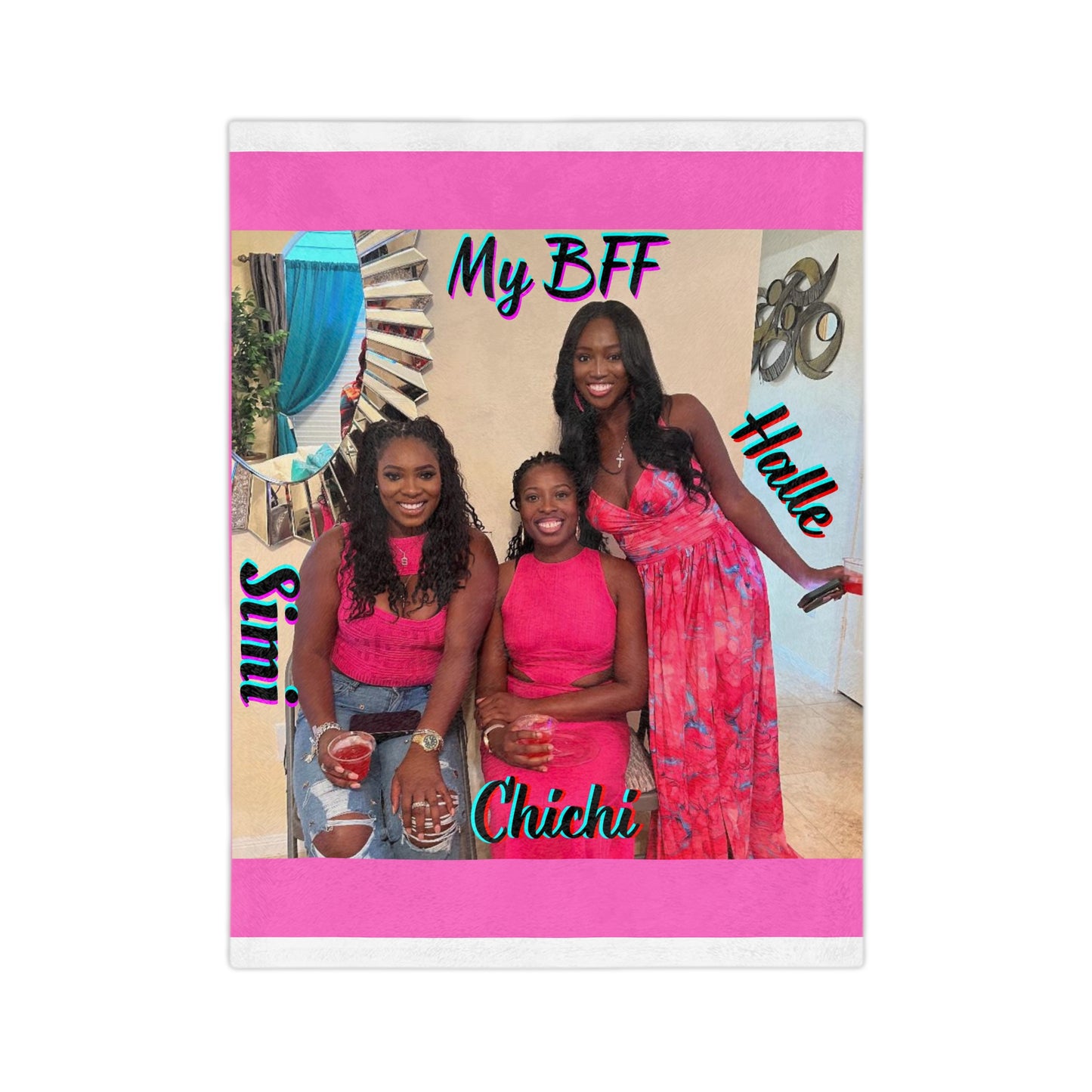 Custom Photo Blanket Collage, Personalized Picture Blanket, BFF gift, Birthday Anniversary