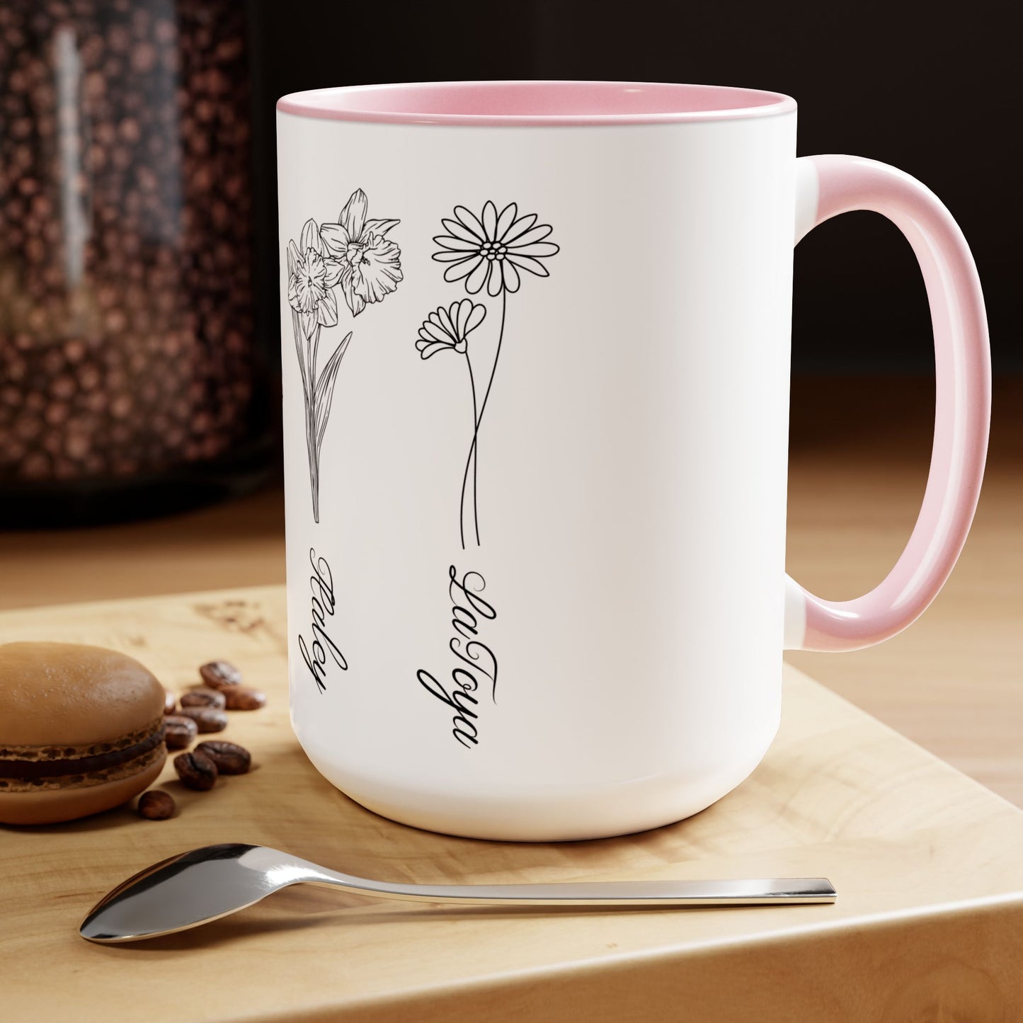 Custom Birth Month Mug, Birth Flower mug, Mother's Day Gift, Custom Mug, Mothers Day Mug, Birthday mug,