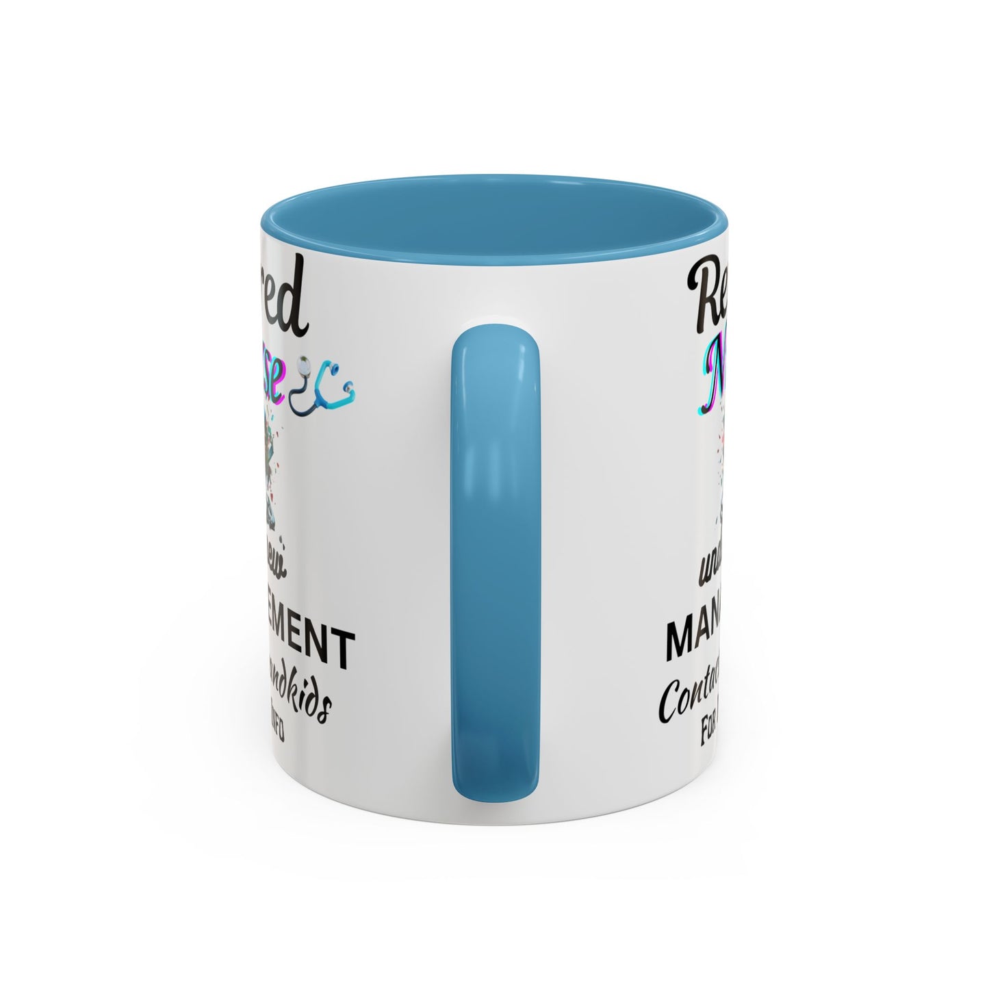 Retired Nurse Coffee Mug, Fun Gift for Retirement, Personalized Mug for Nurses, Coffee Cup for Grandkids Contact, Perfect for Holidays