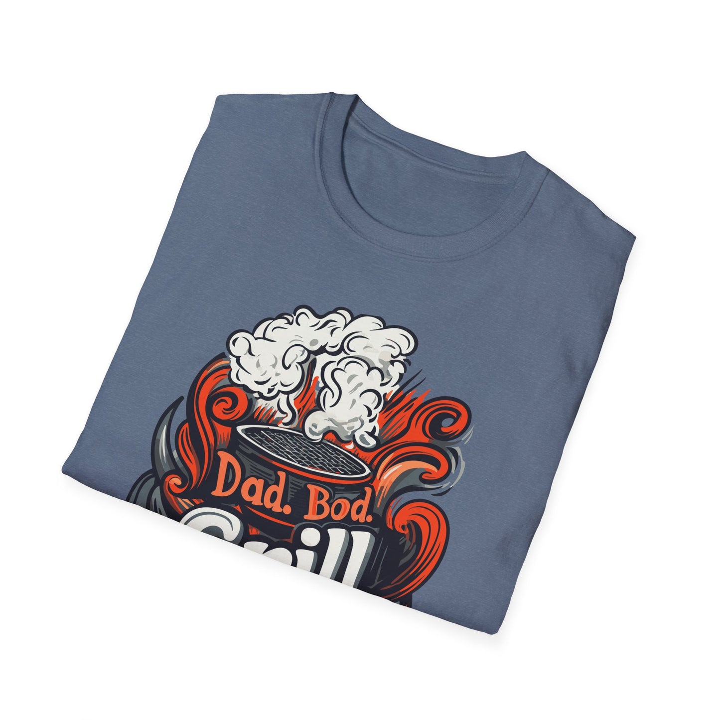 Dad, Bod Grill God T-Shirt | Father's Day Gift | Unisex Tee for Dads | Comfortable Casual Wear | Gift for Dad | Fire Theme