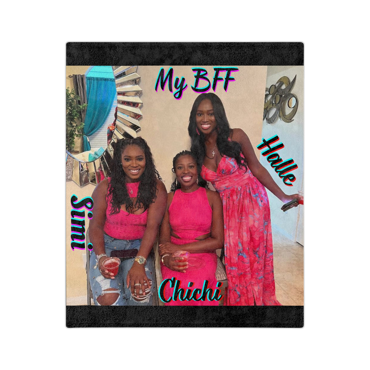Custom Photo Blanket Collage, Personalized Picture Blanket, BFF gift, Birthday Anniversary