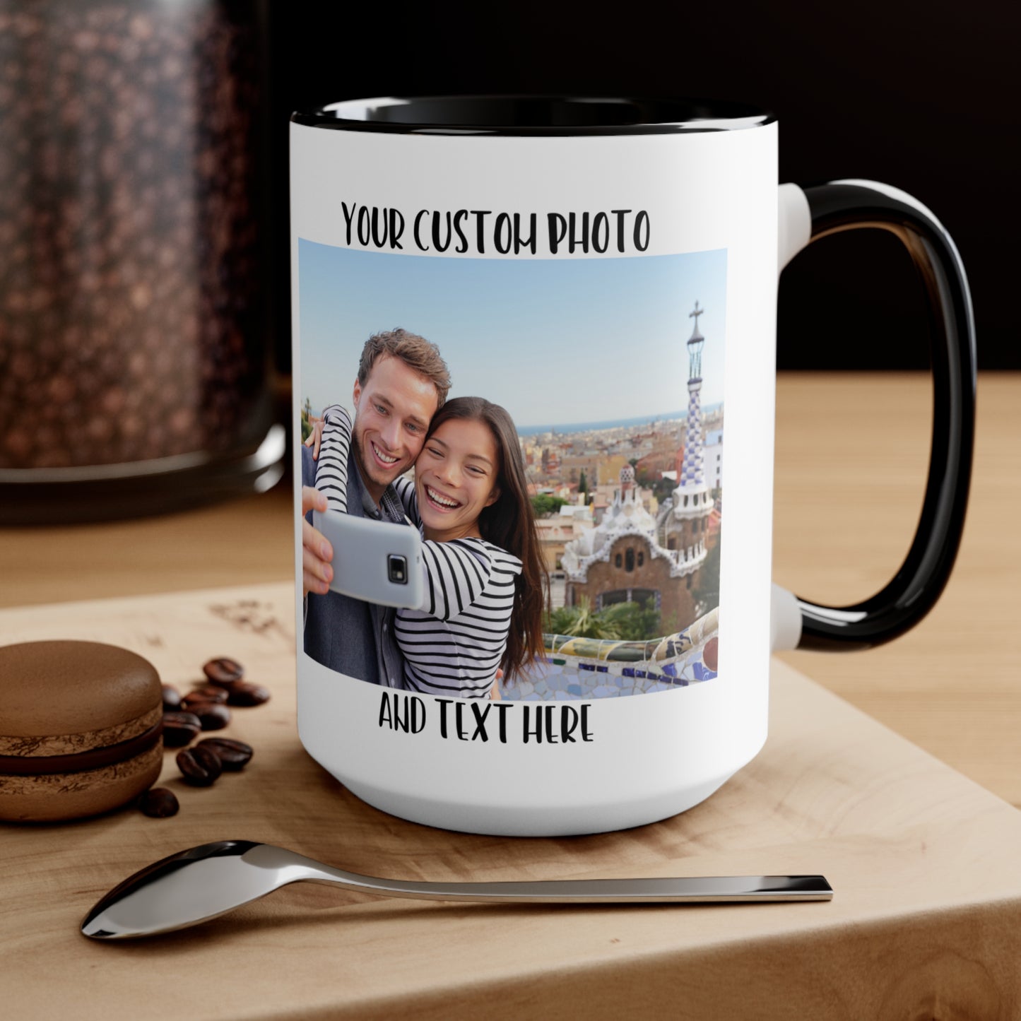 Customizable Logo-Text Mug , Photo Coffee Mug, Custom Mug Gift for Mom, Anniversary Gift for Her/Him, Christmas gift,  Birthday Gift