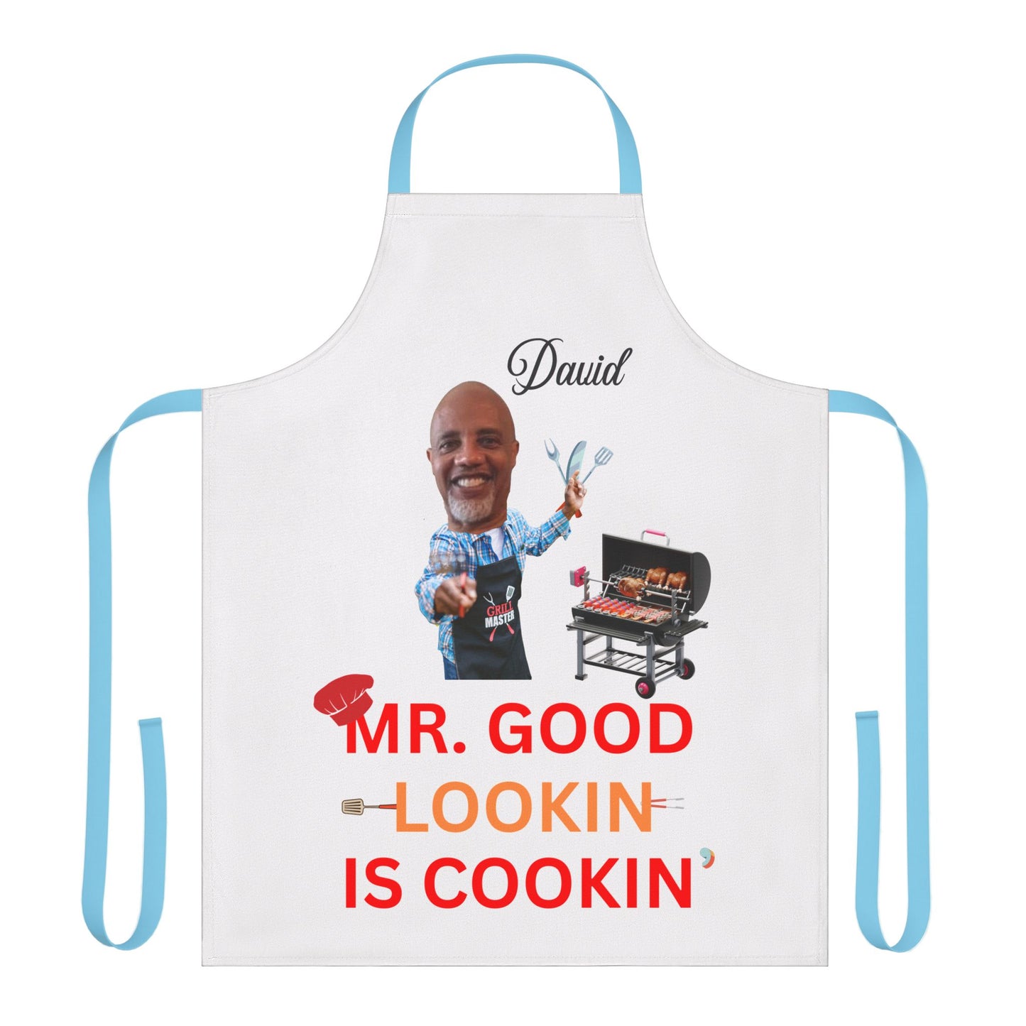 Personalized Apron for Men, Grill Daddy Apron, Father's Day Gift, Custom Men's Apron, BBQ Griller Apron, Chef Gift
