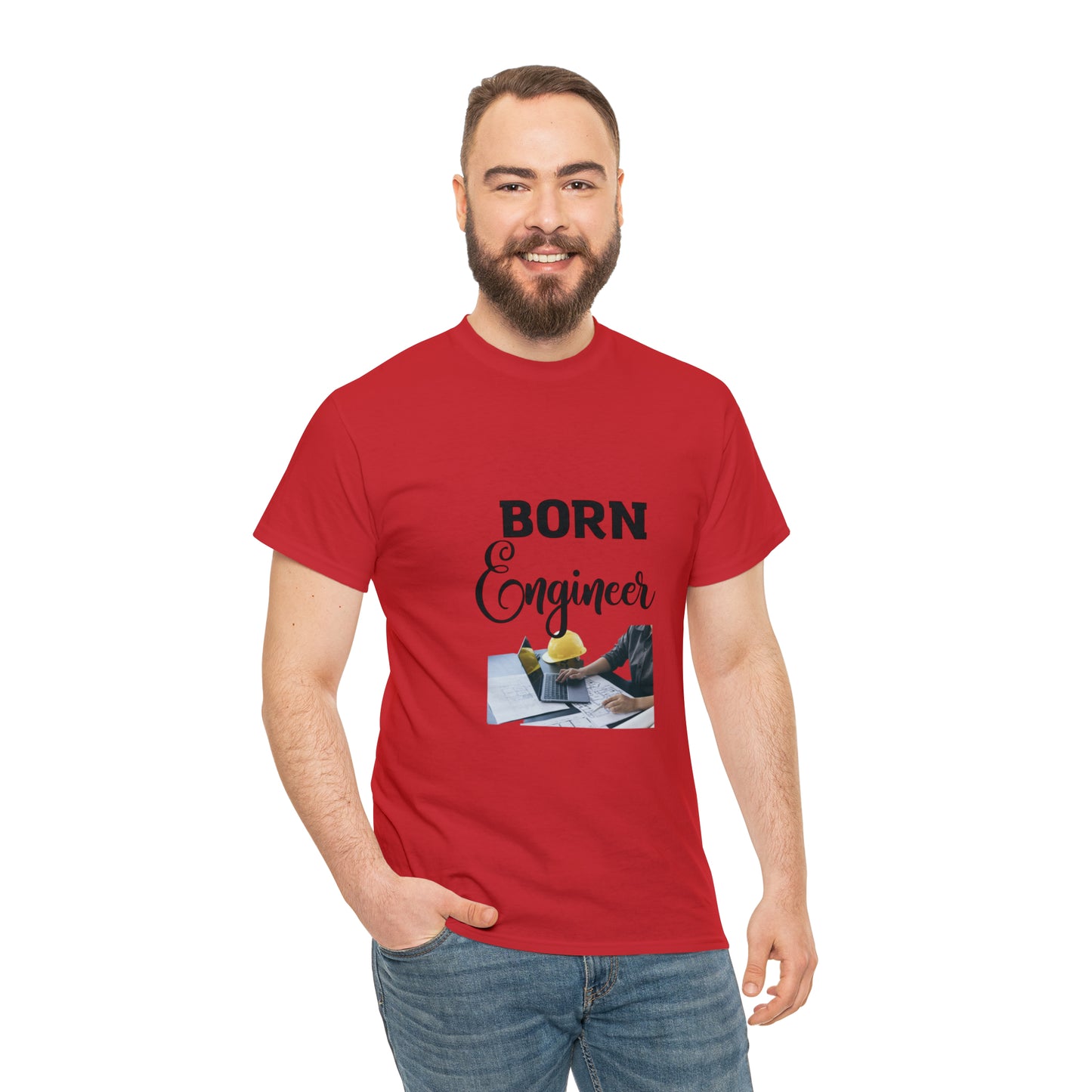 Born Engineer Unisex Heavy Cotton Tee
