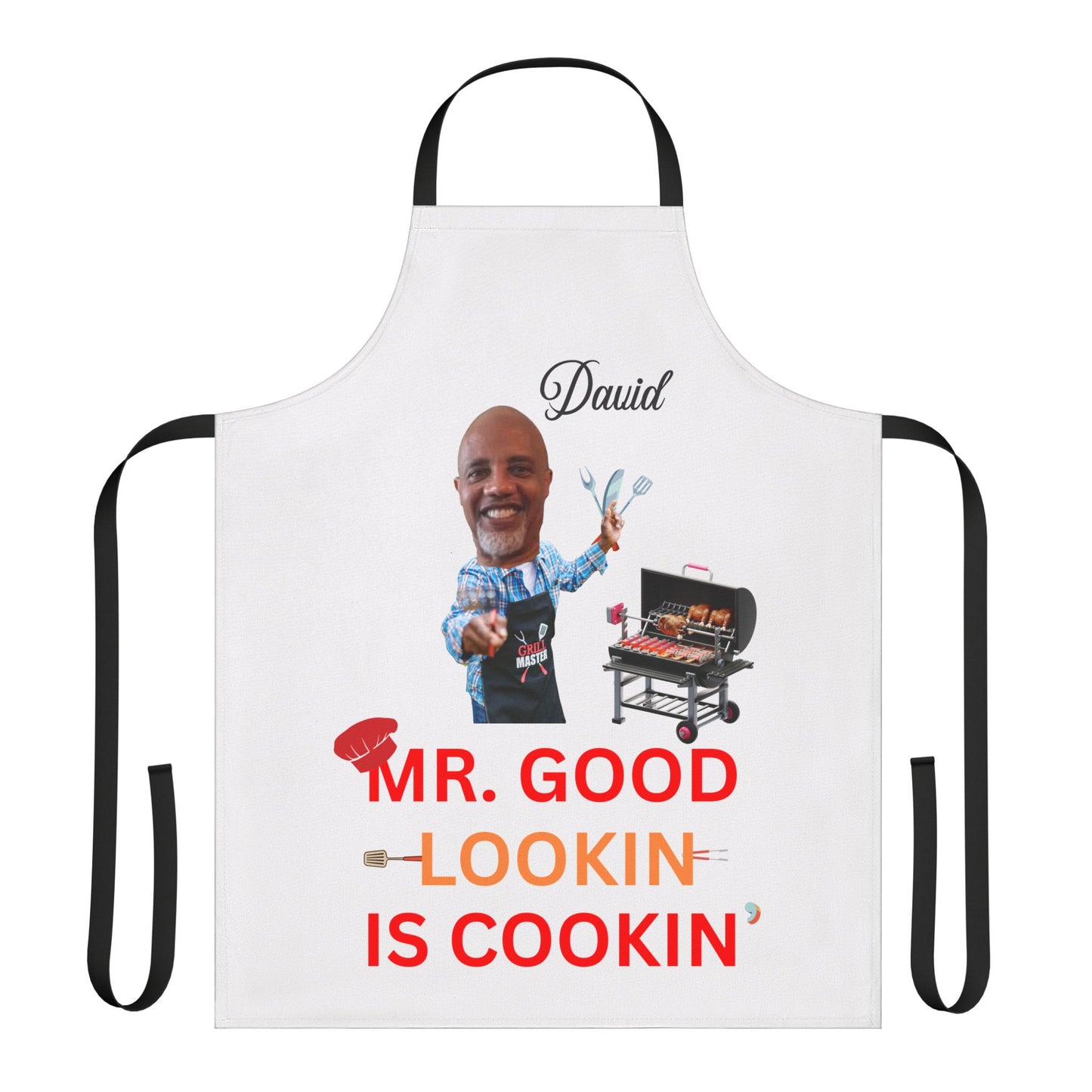 Personalized Apron for Men, Grill Daddy Apron, Father's Day Gift, Custom Men's Apron, BBQ Griller Apron, Chef Gift