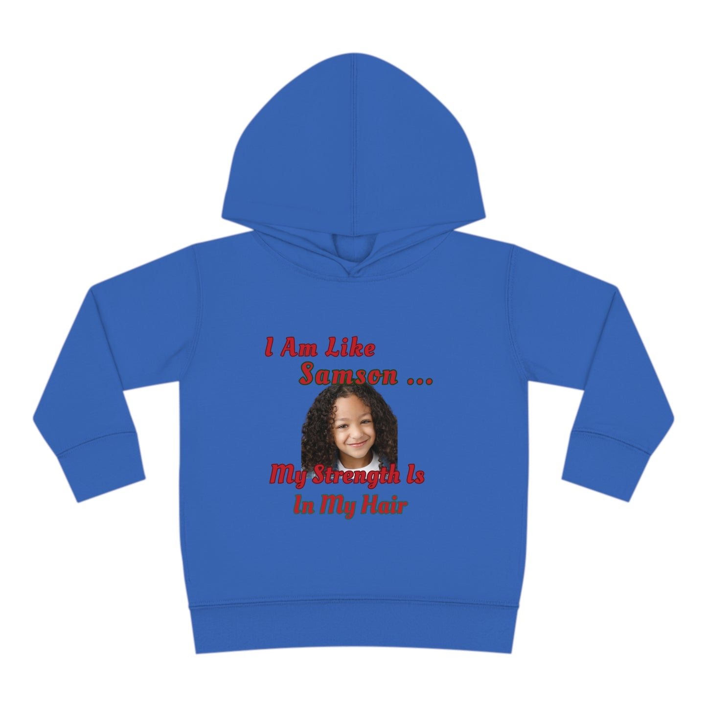 Toddler Fleece Hoodie - Samson Strength Hair Design