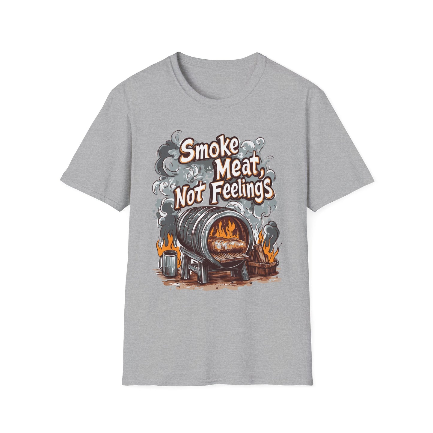Smoke Meat Not Feeling T-Shirt, BBQ shirt, BBQ Lover Shirt, Meat Lover shirt, Gift for dad, Tailgating shirt, Gift for him, BBQ party outfit