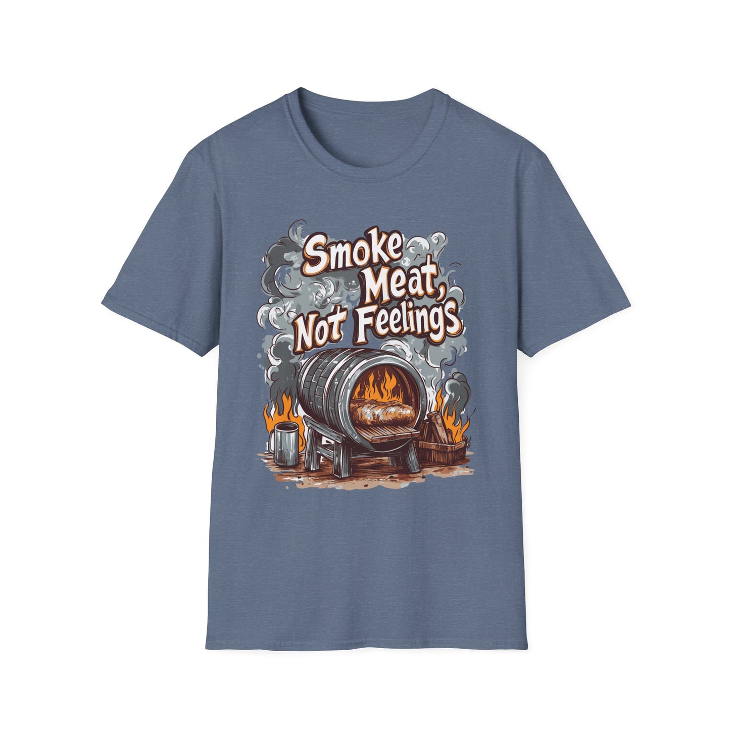 Smoke Meat Not Feeling T-Shirt, BBQ shirt, BBQ Lover Shirt, Meat Lover shirt, Gift for dad, Tailgating shirt, Gift for him, BBQ party outfit
