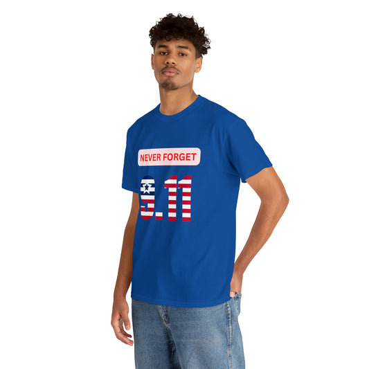 Unisex Heavy Cotton Tee - Never Forget 9/11