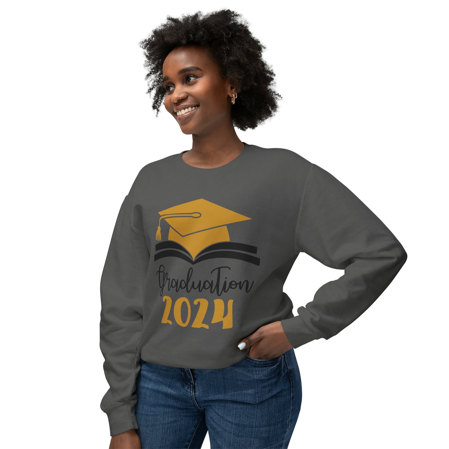 Class of 2024 Sweatshirt, Senior Shirt, Senior Gift, Senior Graduate Sweater, High School Graduation Gift, College Grad Gift, 2024 Unisex Lightweight Crewneck Sweatshirt