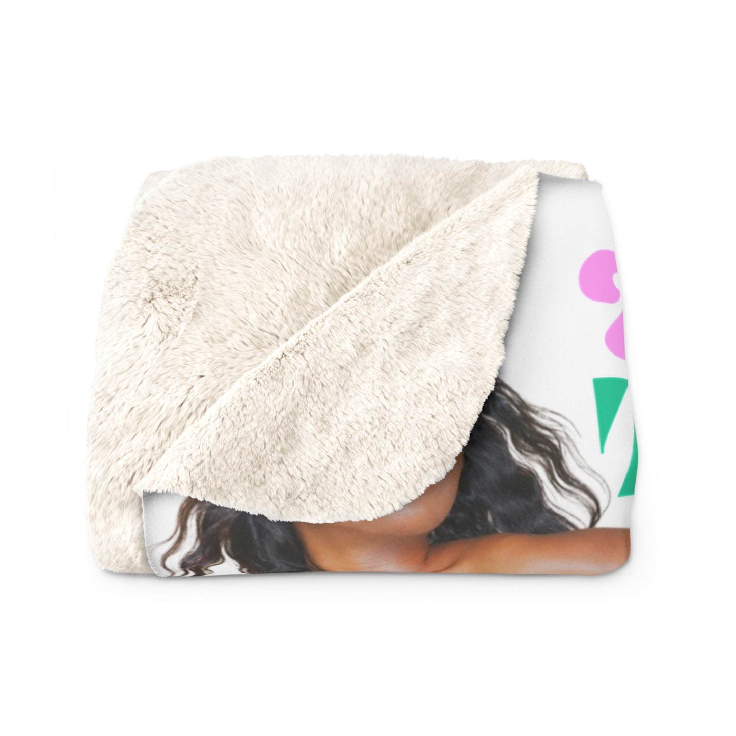 Affirmation Sherpa Blanket — "I Am" Empowerment Collage