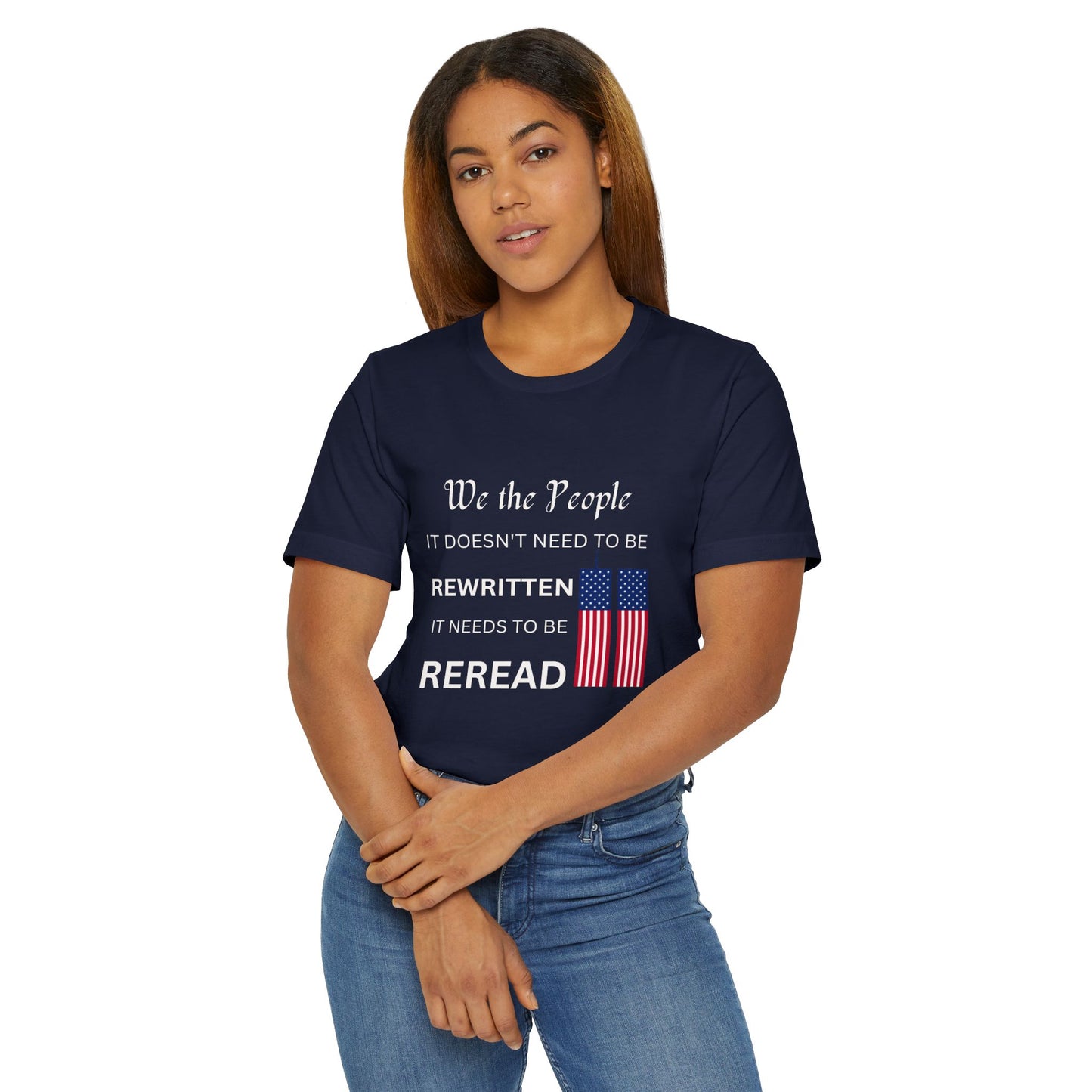 Patriotic Statement Unisex T-Shirt, Political apparel, American flag tee, July 4th gift, Patriotic Shirt, Gift for activists