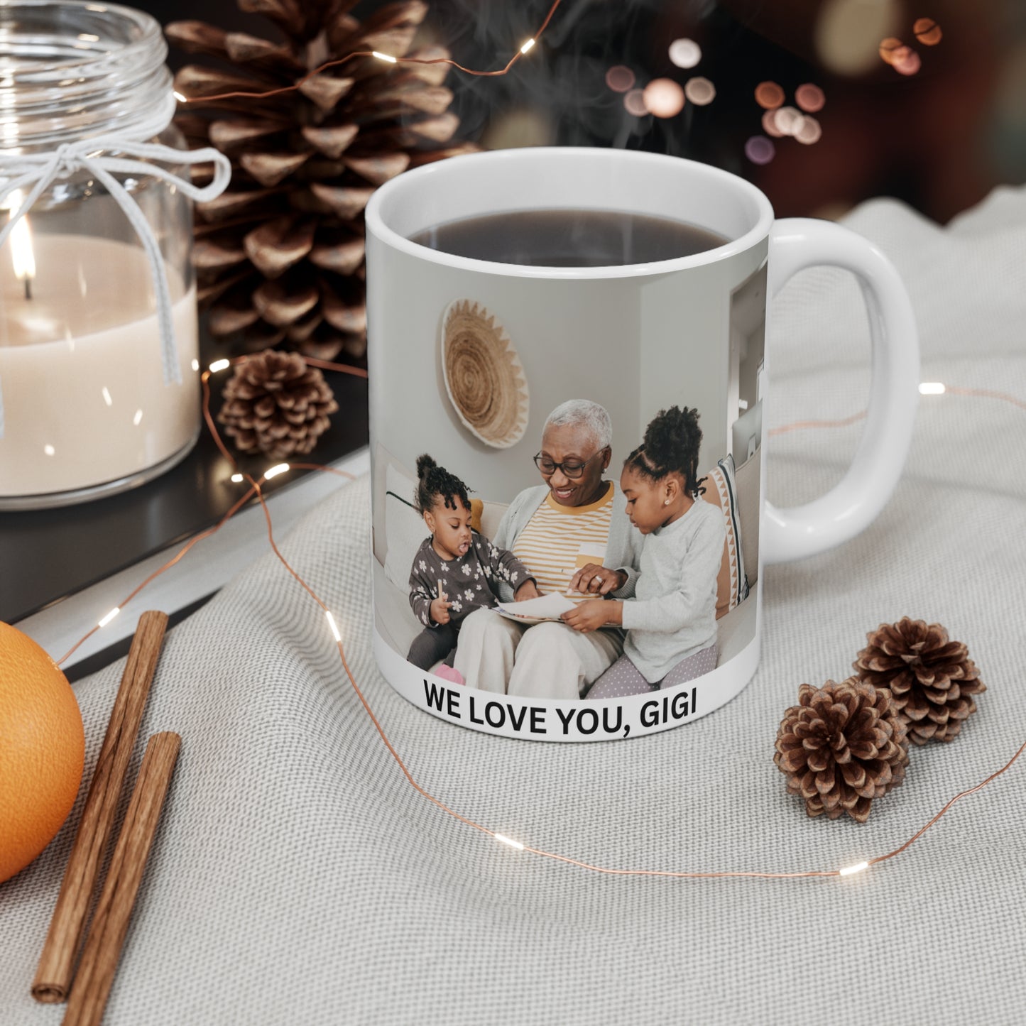 Personalized Photo Mug — 11oz Grandmother Gift, Birthday Gift, Custom Mug Gift for Mom, Anniversary Gift for Her/Him, Valentine's day gifts, Mug with Picture