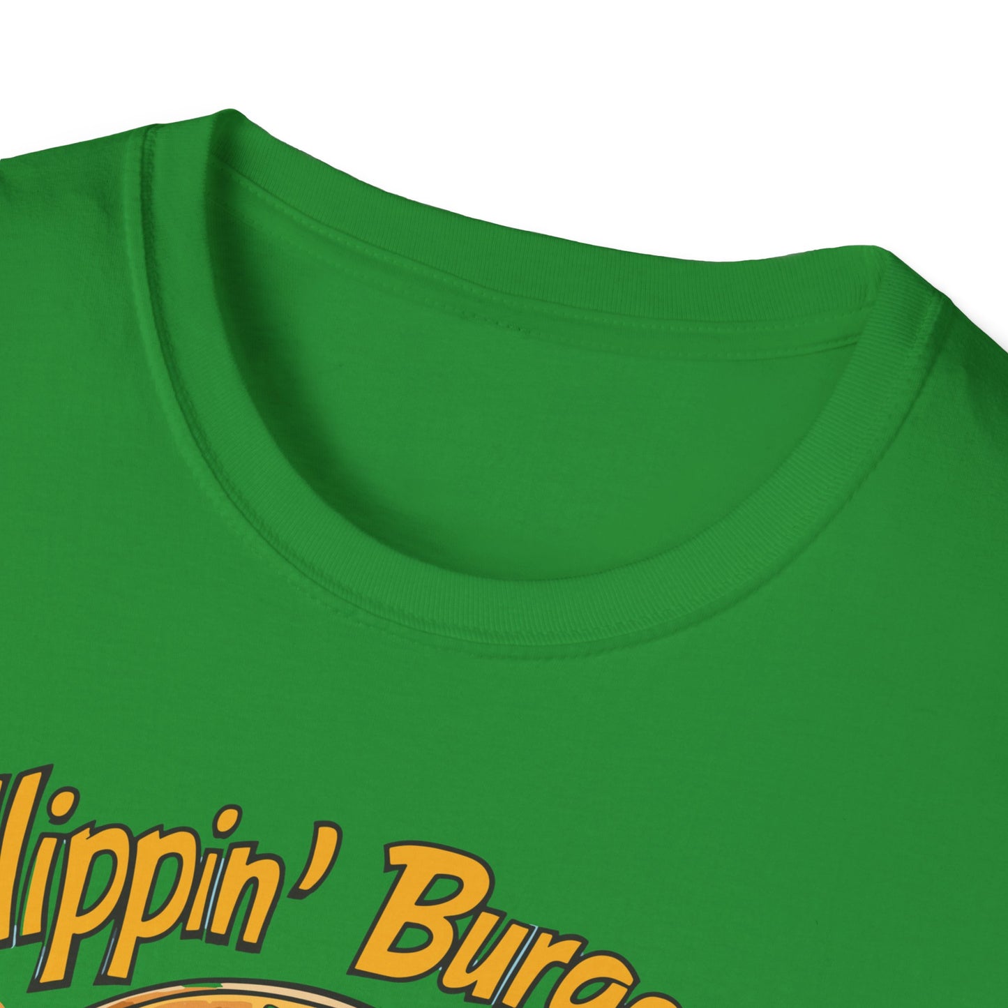 Flippin' Burgers Droppin Punchlines T-Shirt | Father's Day Gift | Unisex Tee for Dads | Comfortable Casual Wear | Gift for Dad | Fire Theme