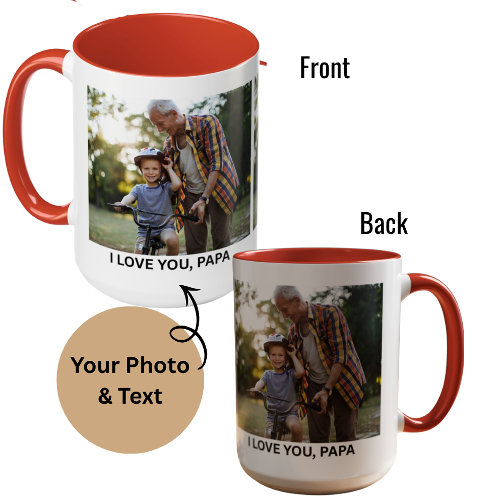 Personalized Photo Coffee Mug Birthday Gift, Custom Mug Gift for Him/Her, Anniversary Gift for Her/Him, Valentine's day gifts, Mug with Picture