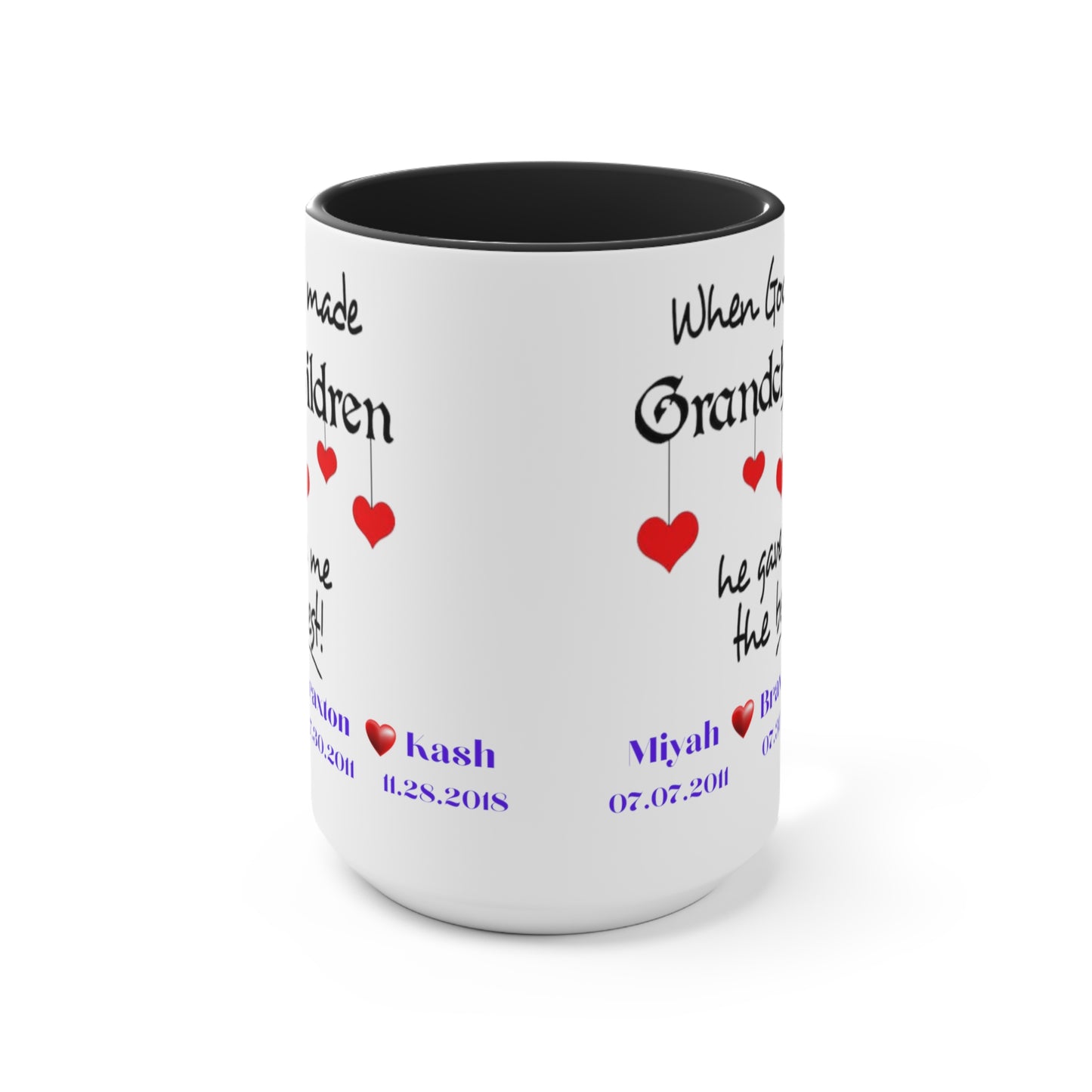 Personalized Grandma Mug With Names, Gift for Grandma, Grandma Mug, Grandma Mug with Grandchildren's Name, Grandma Cup with Names